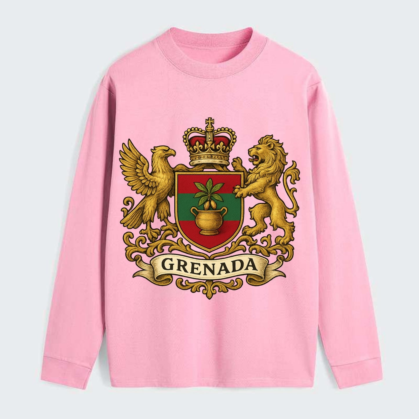Grenada Heritage Badge - Classic Long Sleeve Shirt - Pink