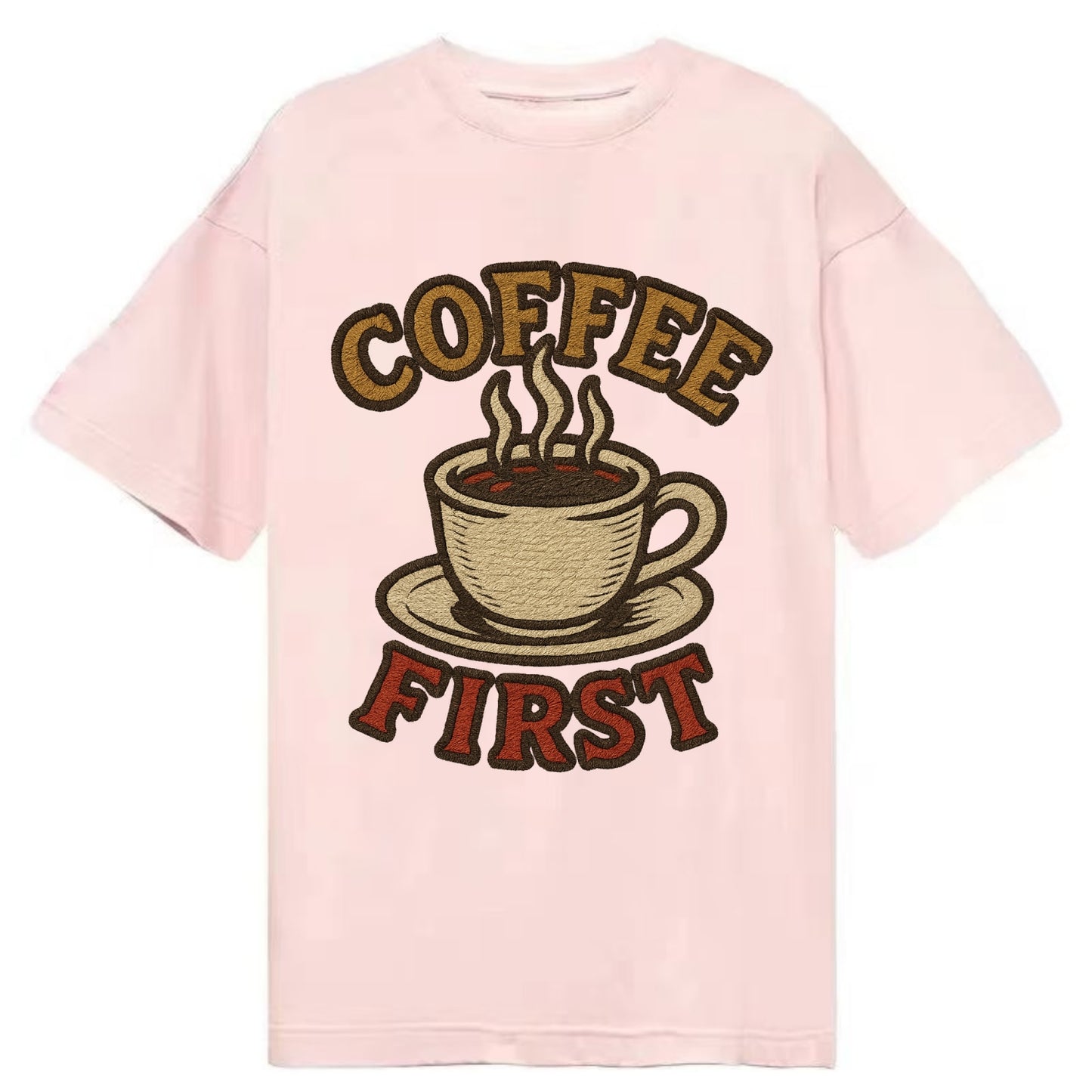 Coffee First - Classic T-shirt - Pink