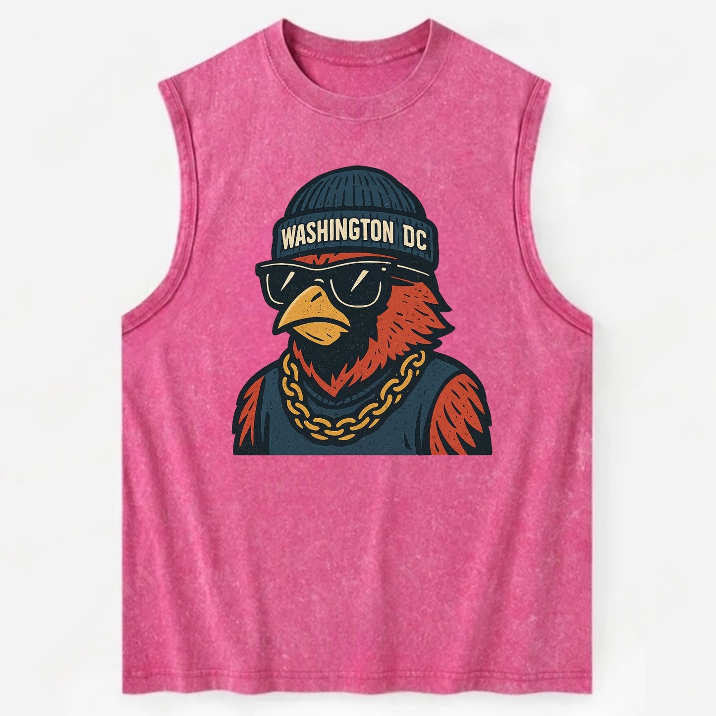 "cardinal" "washington Dc" "dc" "navy" "us East" - Vintage Washed Tank - Pink