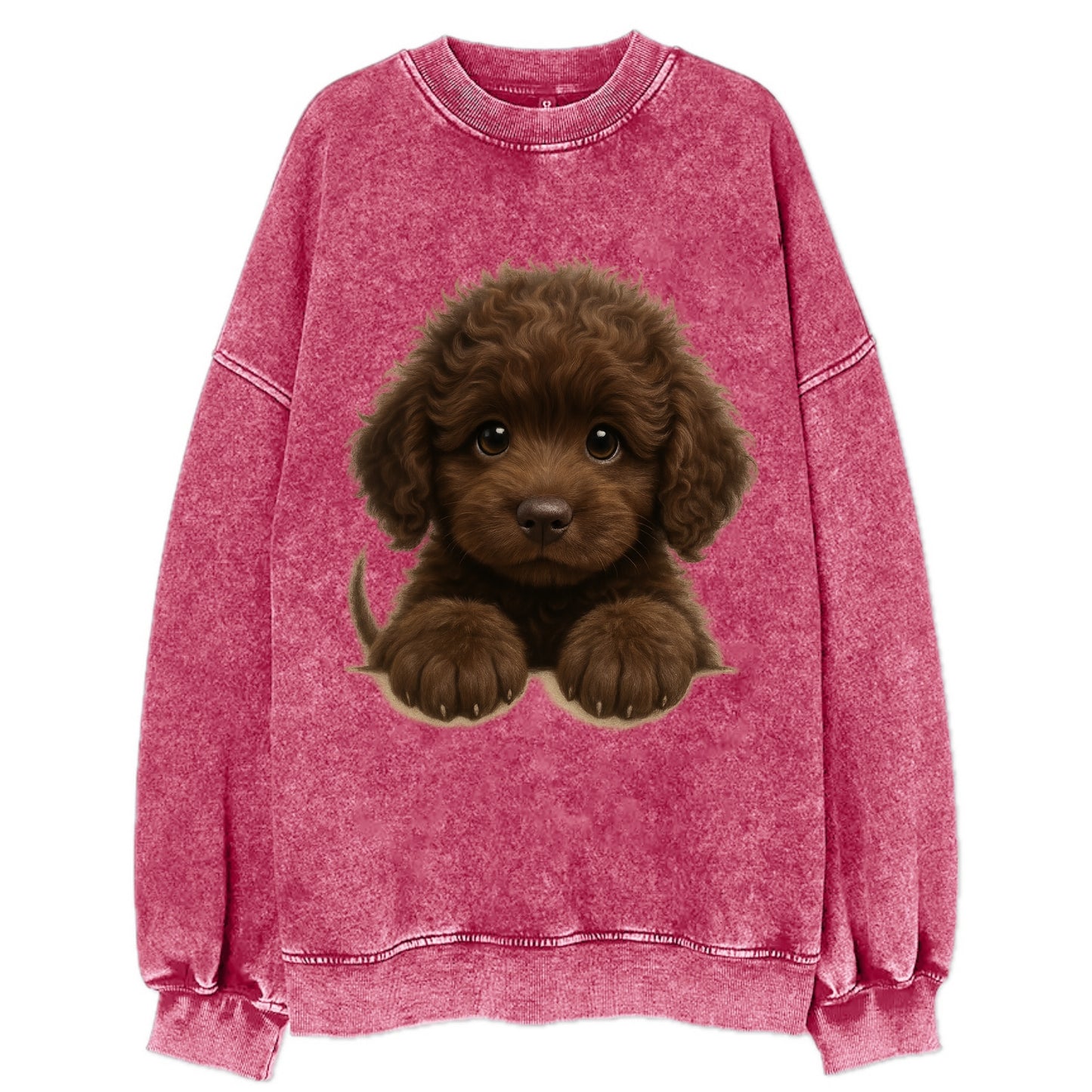 Irish Water Spaniel - Vintage Sweatshirt - Pink