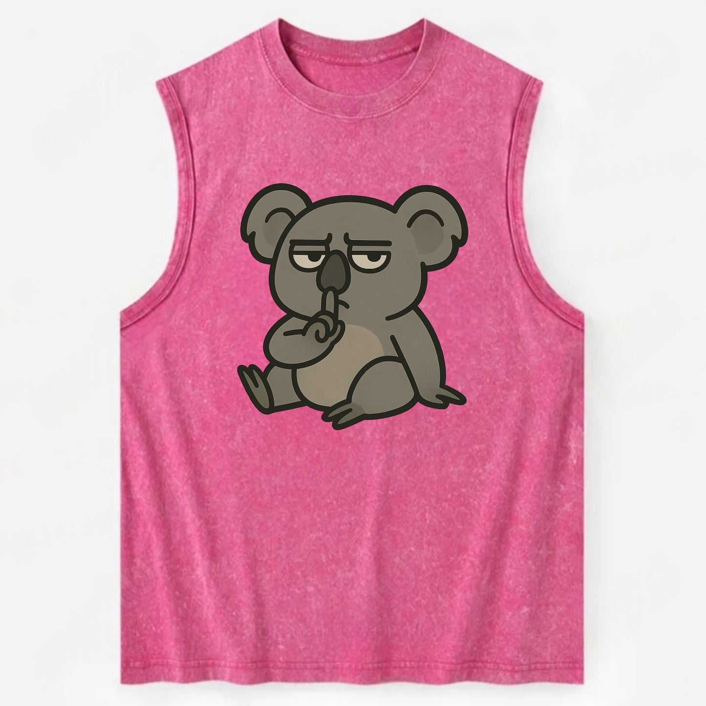 The Koala Judging - Vintage Washed Tank - Pink