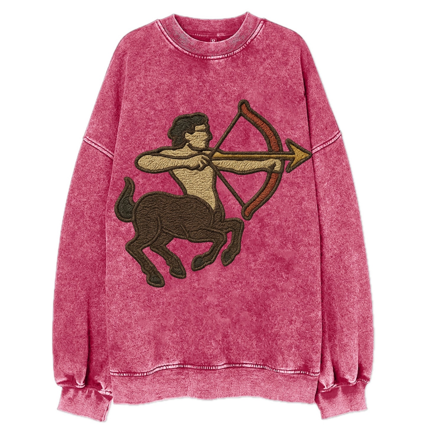 Sagittarius Arrow - Vintage Sweatshirt - Pink