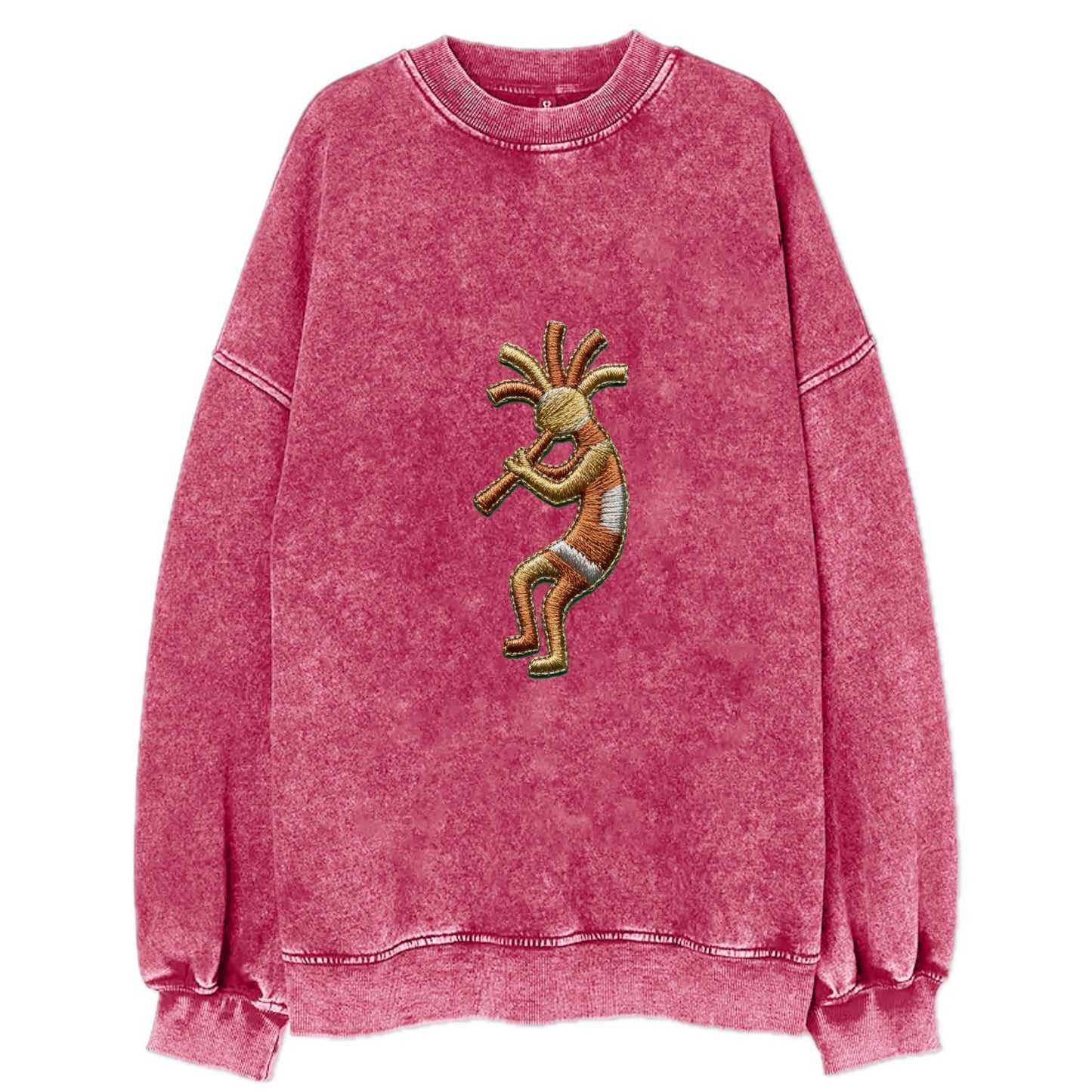 Kokopelli - Vintage Sweatshirt - Pink