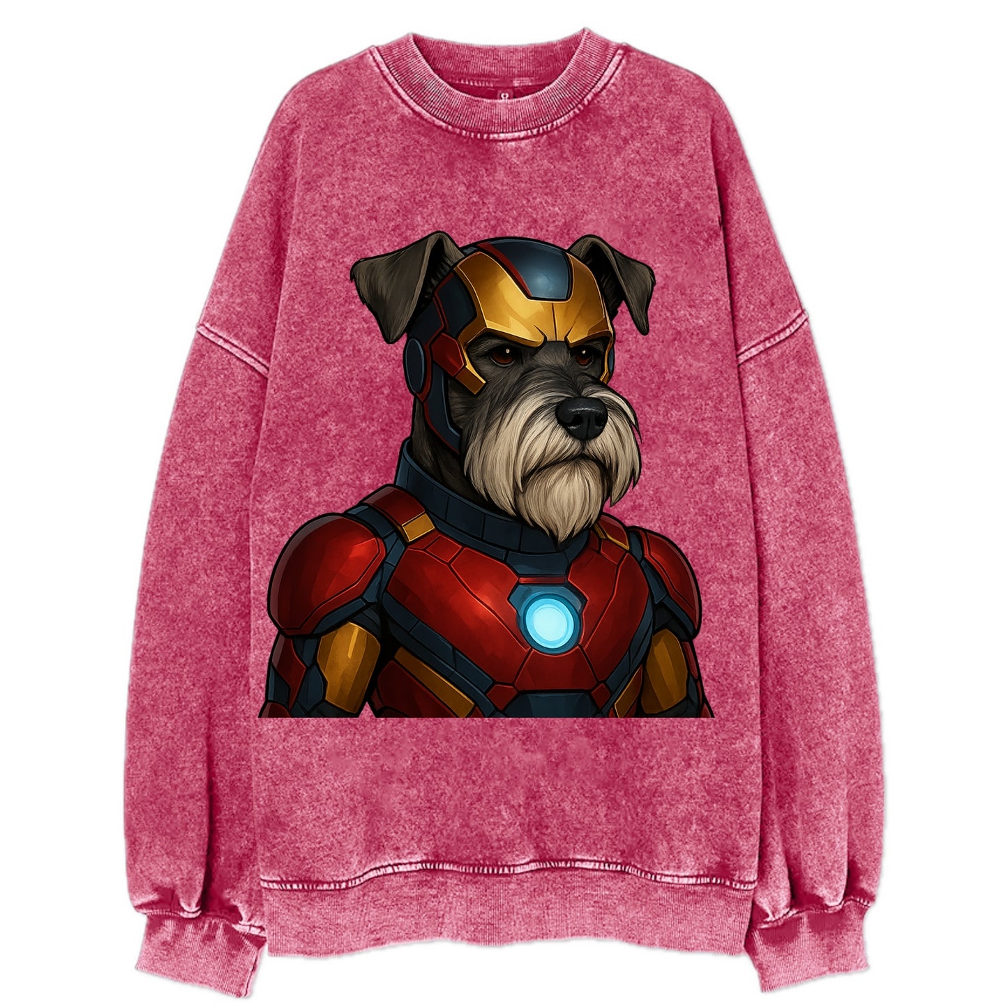 Schnauzer Tech Hero - Vintage Sweatshirt - Pink