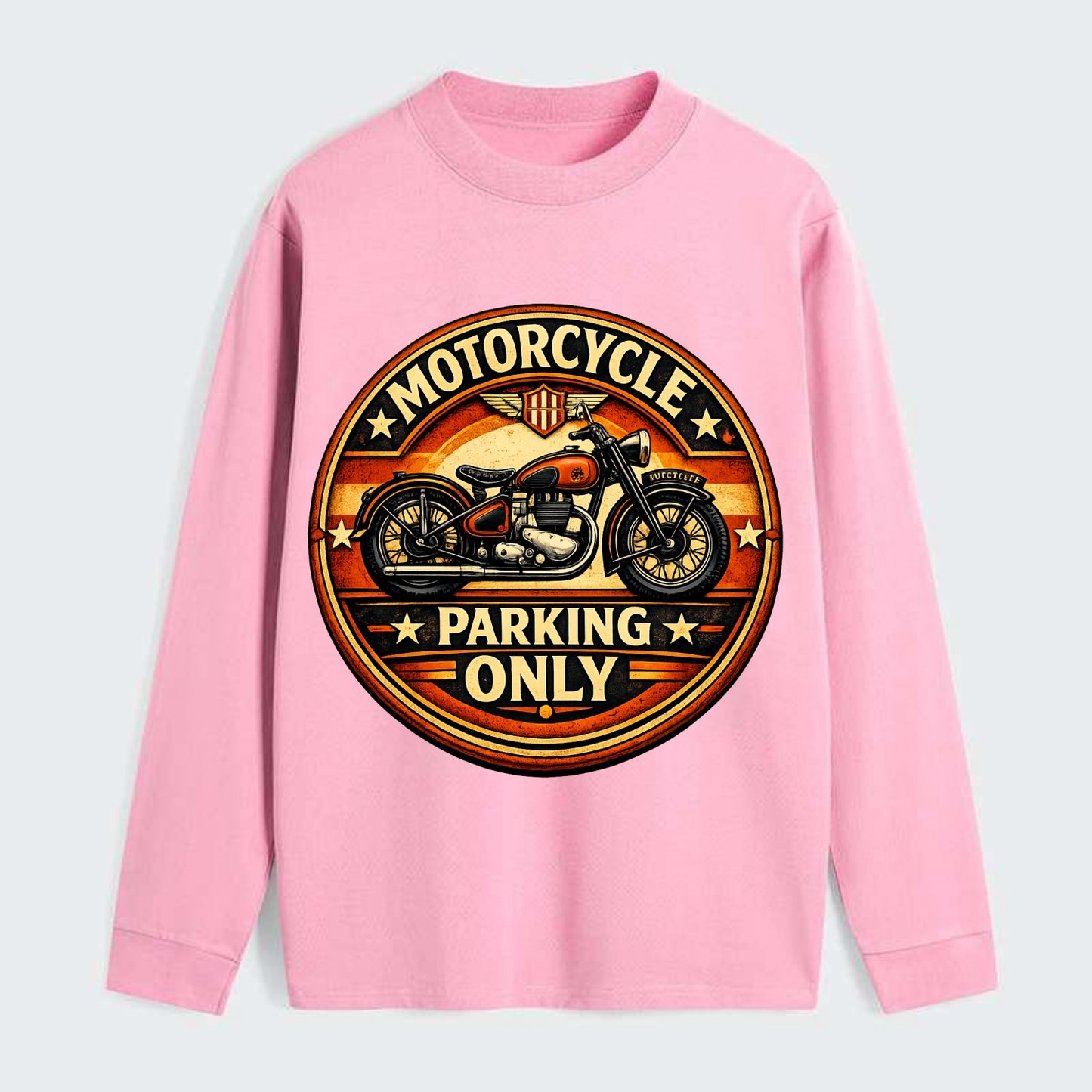Motorcycle Parking Only - Classic Long Sleeve Shirt - Pink