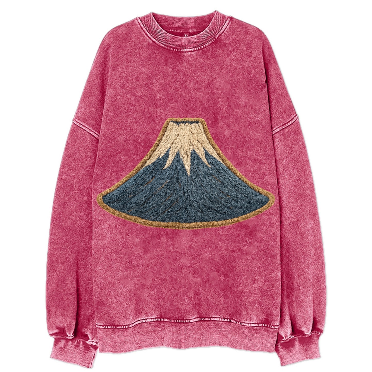 Sacred Mountain - Vintage Sweatshirt - Pink