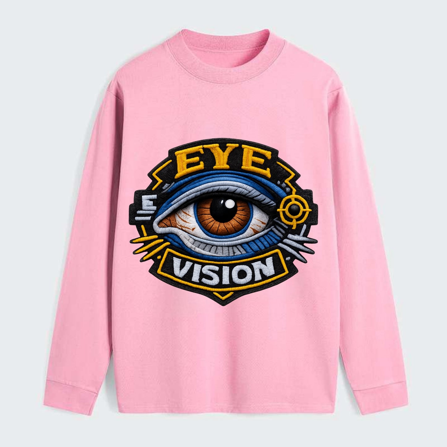EYE VISION - anatomical eye in blue and brown , optometry - Classic Long Sleeve Shirt - Pink