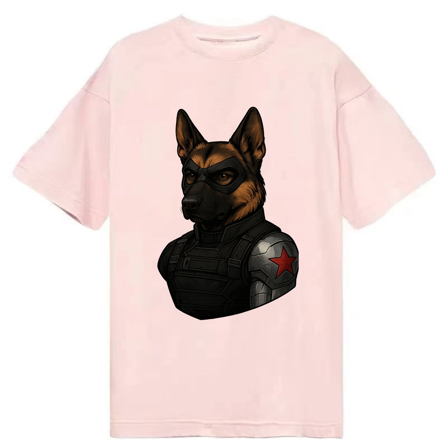 German Shepherd Winter Soldier - Classic T-shirt - Pink