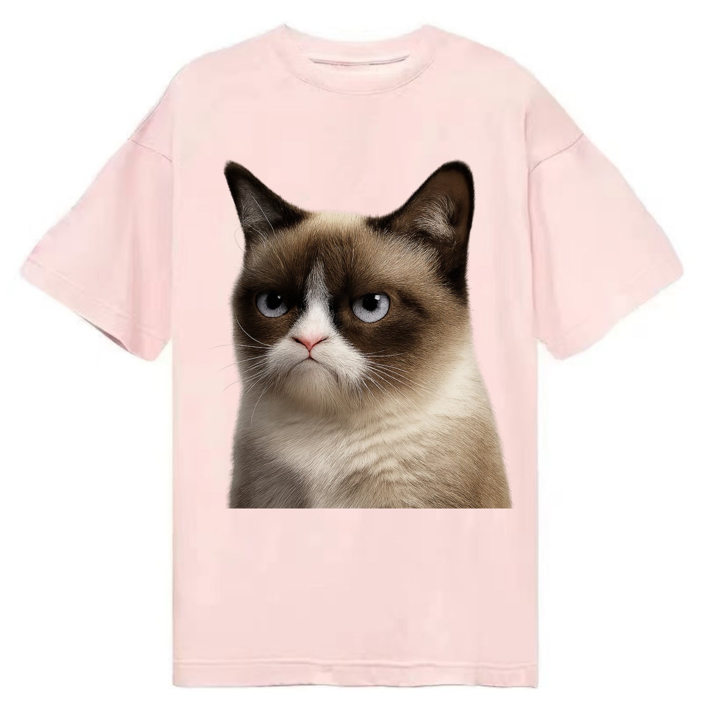 Grumpy Cat Expression - Classic T-shirt - Pink
