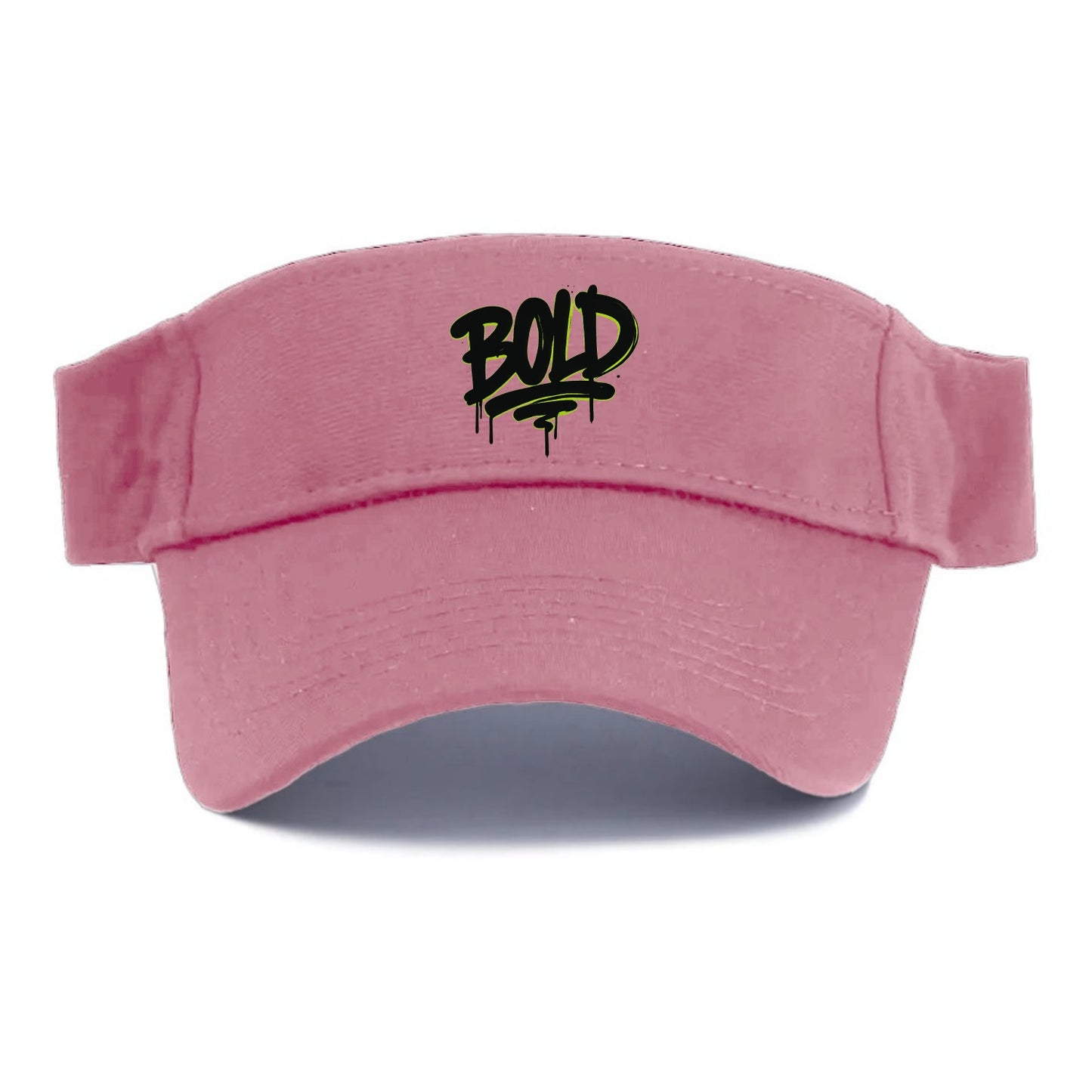 Bold typography design - "BOLD" - courageous, standing out - Visor - Pink