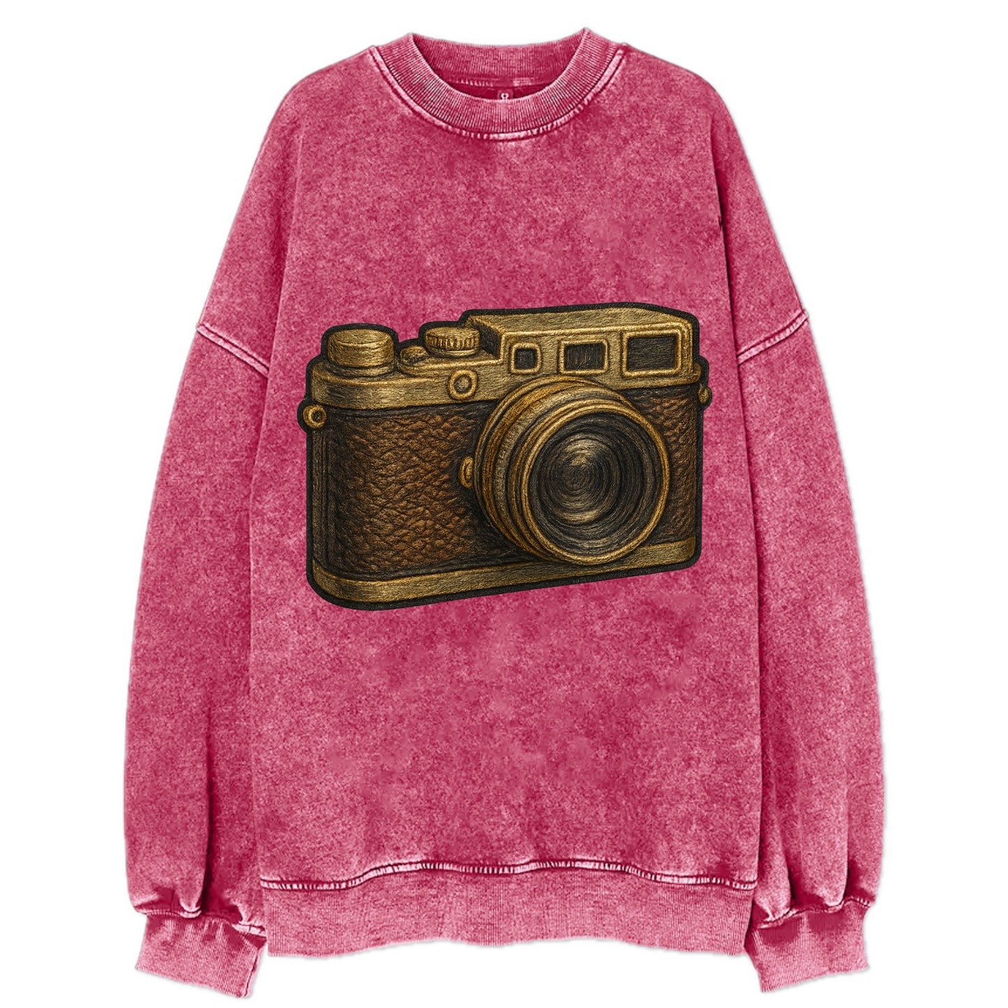Film Camera - Vintage Sweatshirt - Pink