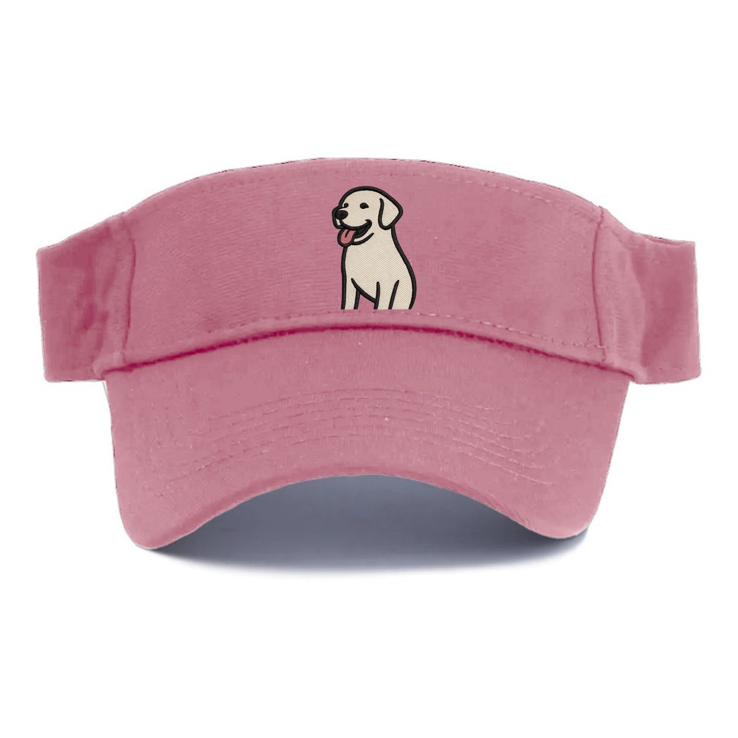 Labrador - Happy panting expression - Visor - Pink