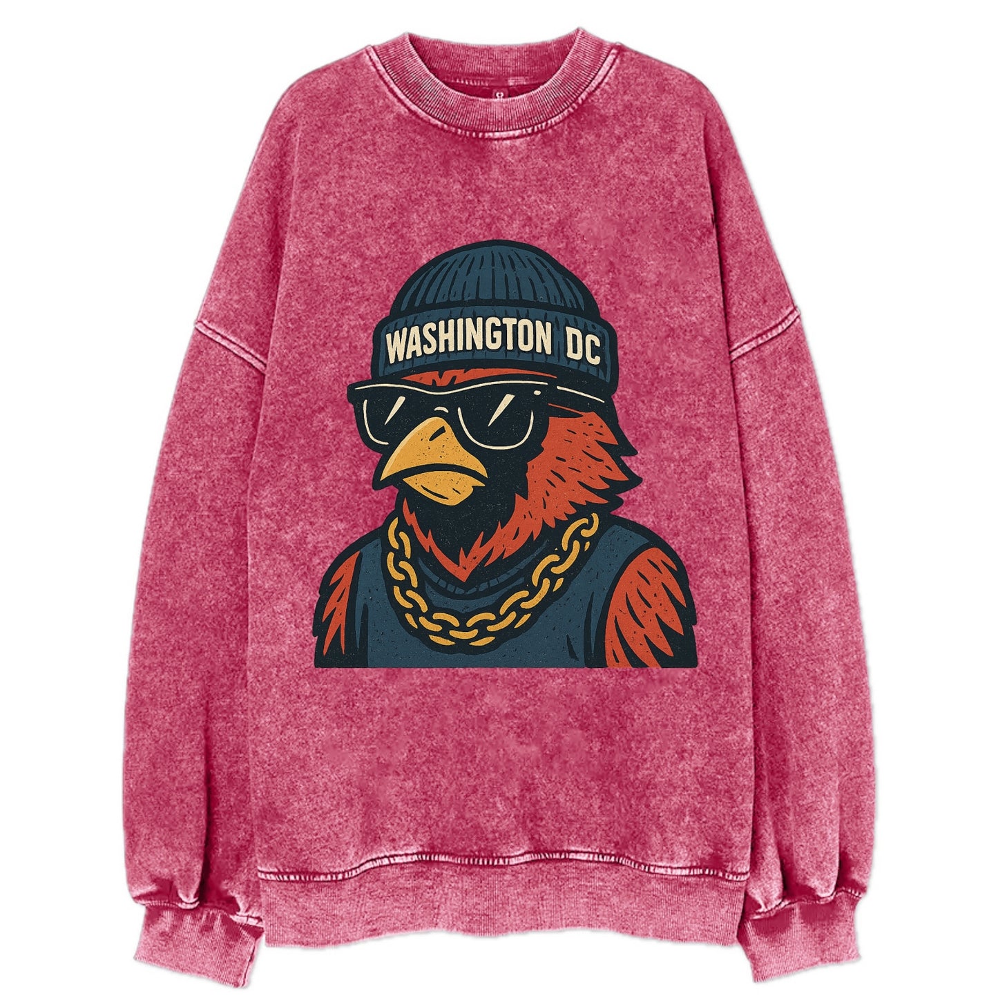 "cardinal" "washington Dc" "dc" "navy" "us East" - Vintage Sweatshirt - Pink