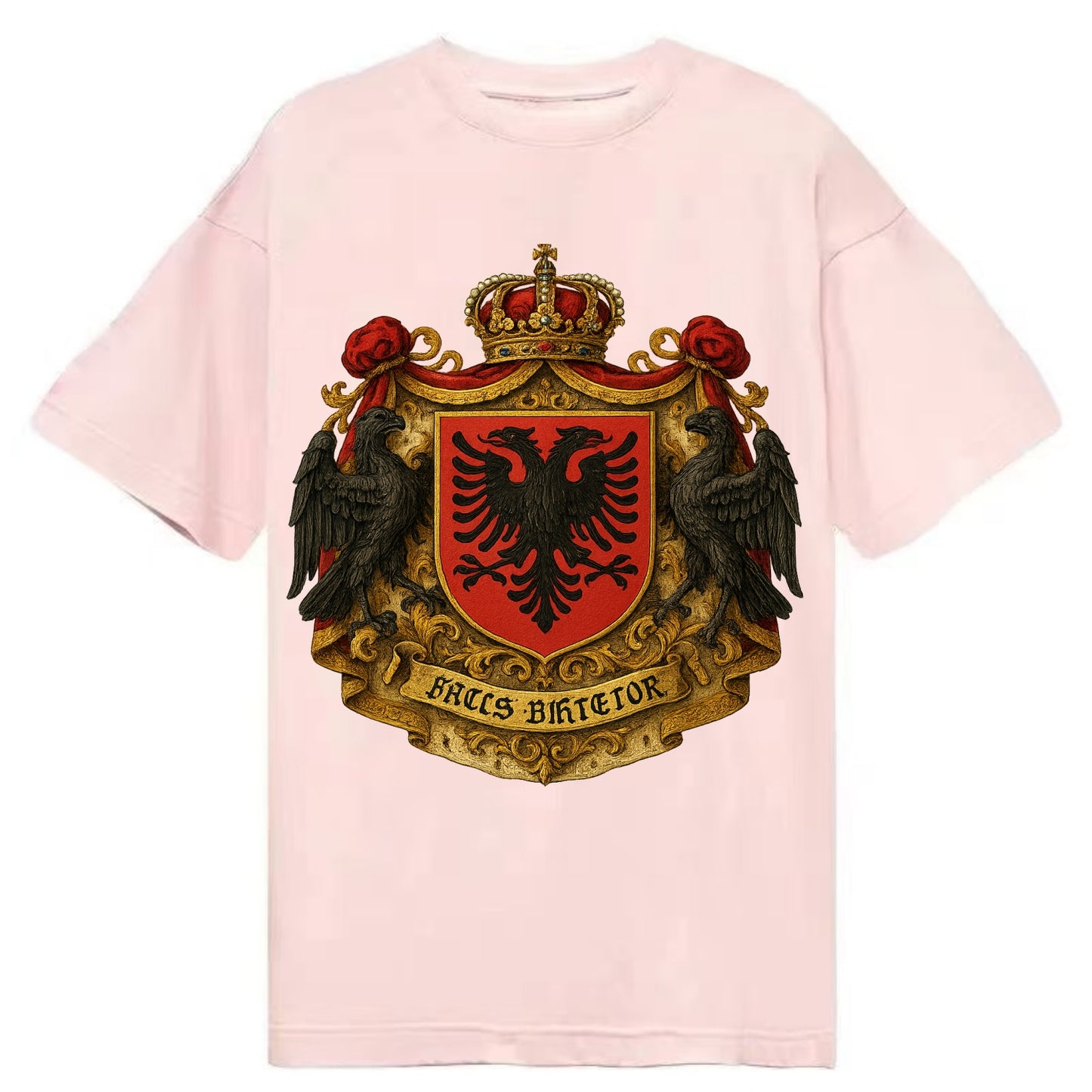 Albania Double Eagle Emblem - Classic T-shirt - Pink