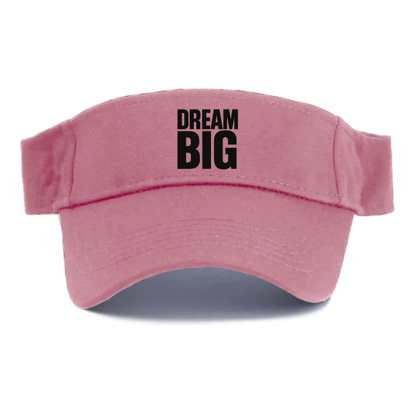 Bold typography design - "DREAM BIG" - ambitious goals, no limits - Visor - Pink