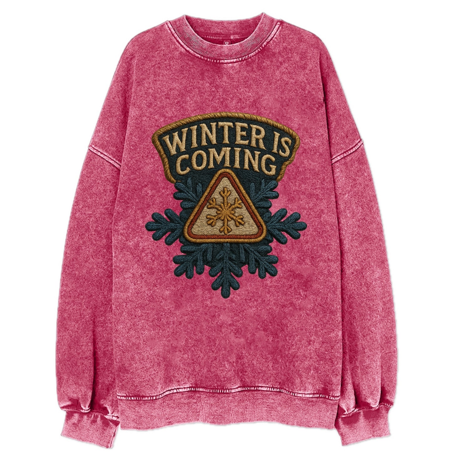 Winter Is Coming - Vintage Sweatshirt - Pink