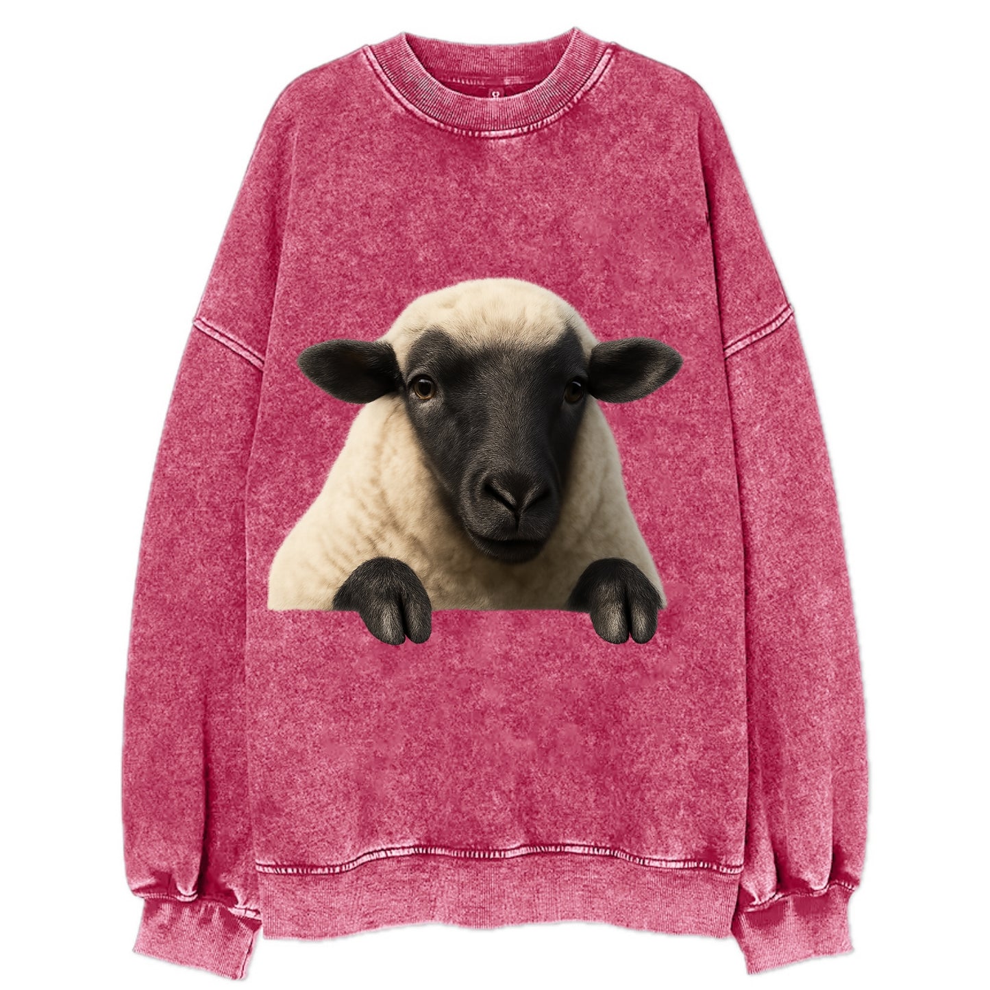 Sheep - Vintage Sweatshirt - Pink