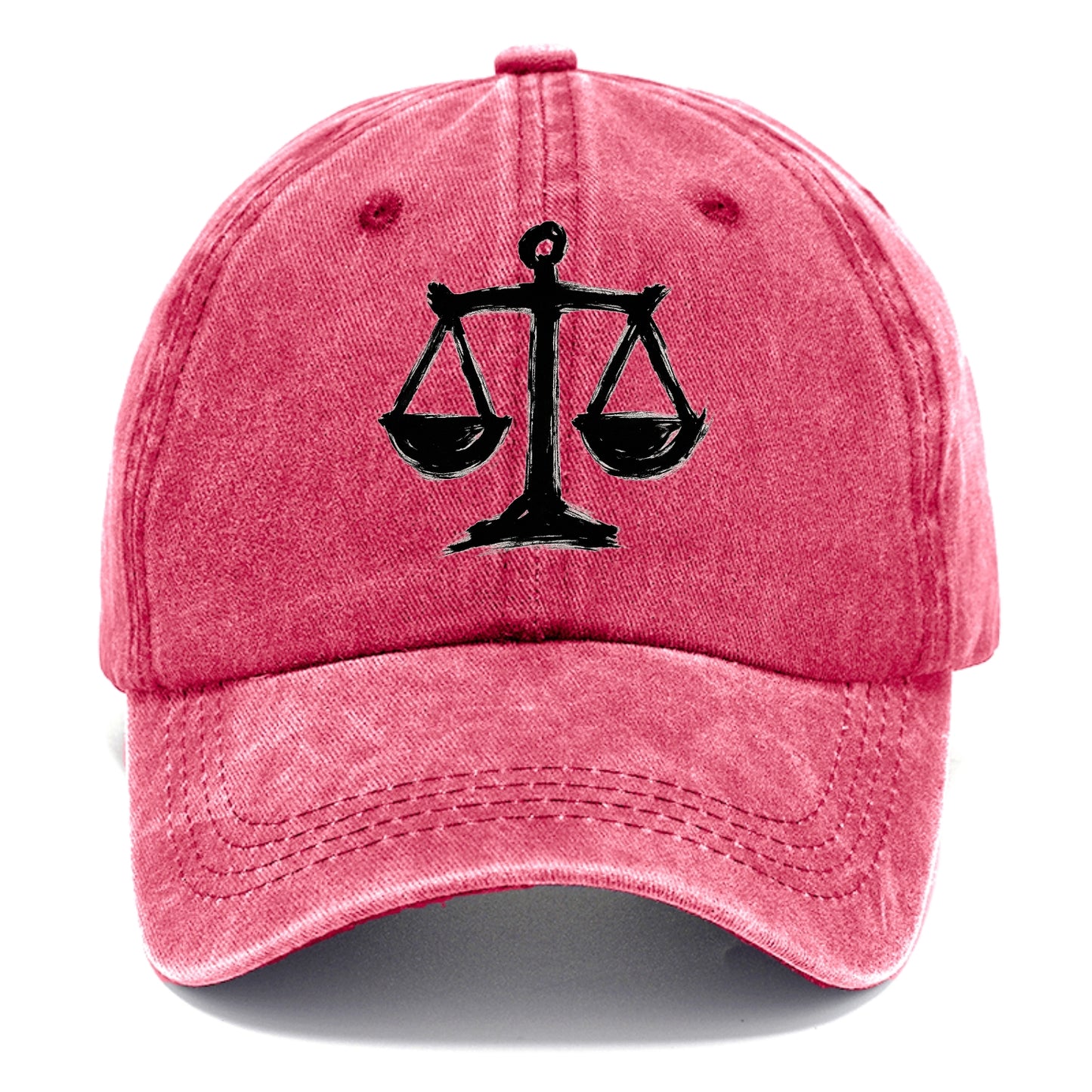 Scales of justice - equality and fairness bold ink style - Classic Cap - Pomegranate Blush(Pink)