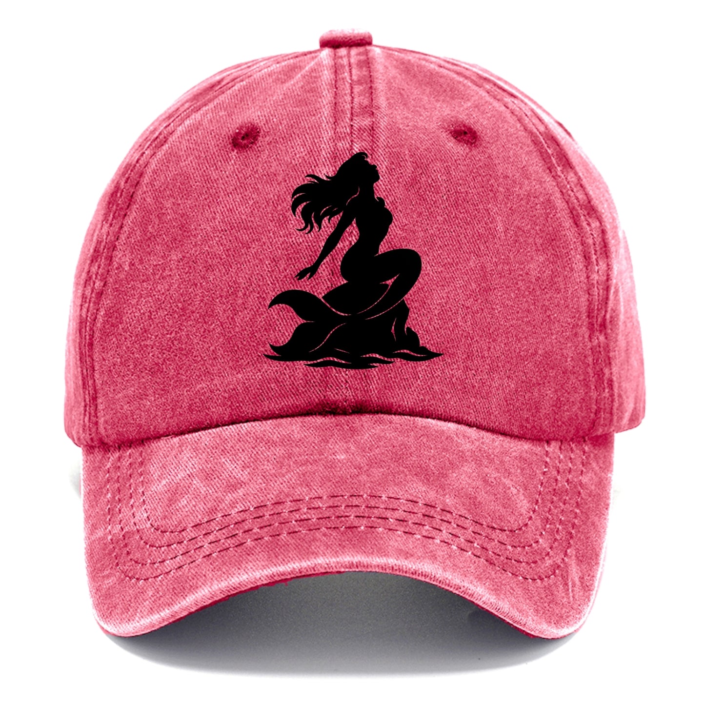 Mermaid on ocean rock - Classic Cap - Pomegranate Blush(Pink)