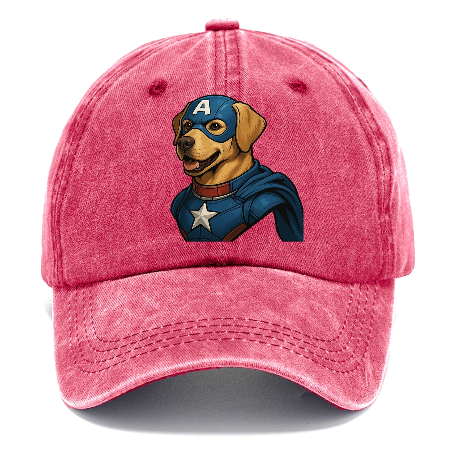Labrador Patriotic Hero - Classic Cap - Pomegranate Blush(Pink)