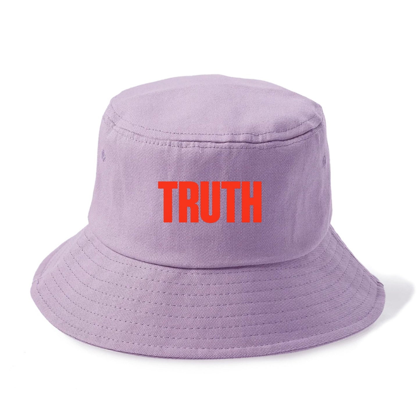 Bold typography design - "TRUTH" - honesty, reality - Bucket Hat - Purple