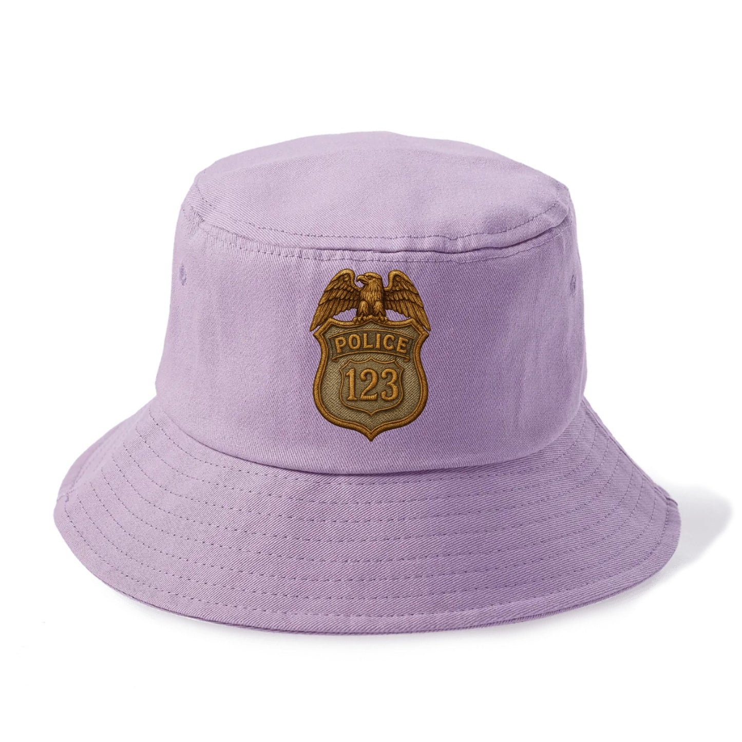 Police Badge - Bucket Hat - Purple