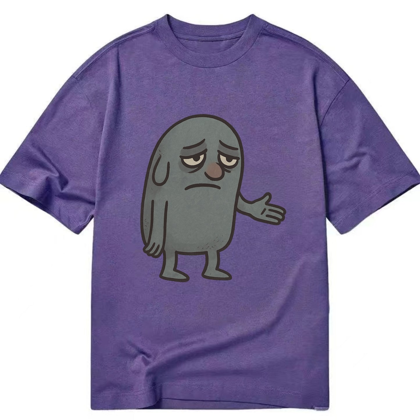 FOLLOWERS ARE GHOSTS | Transparent crowd following nobody - Classic T-shirt - Purple