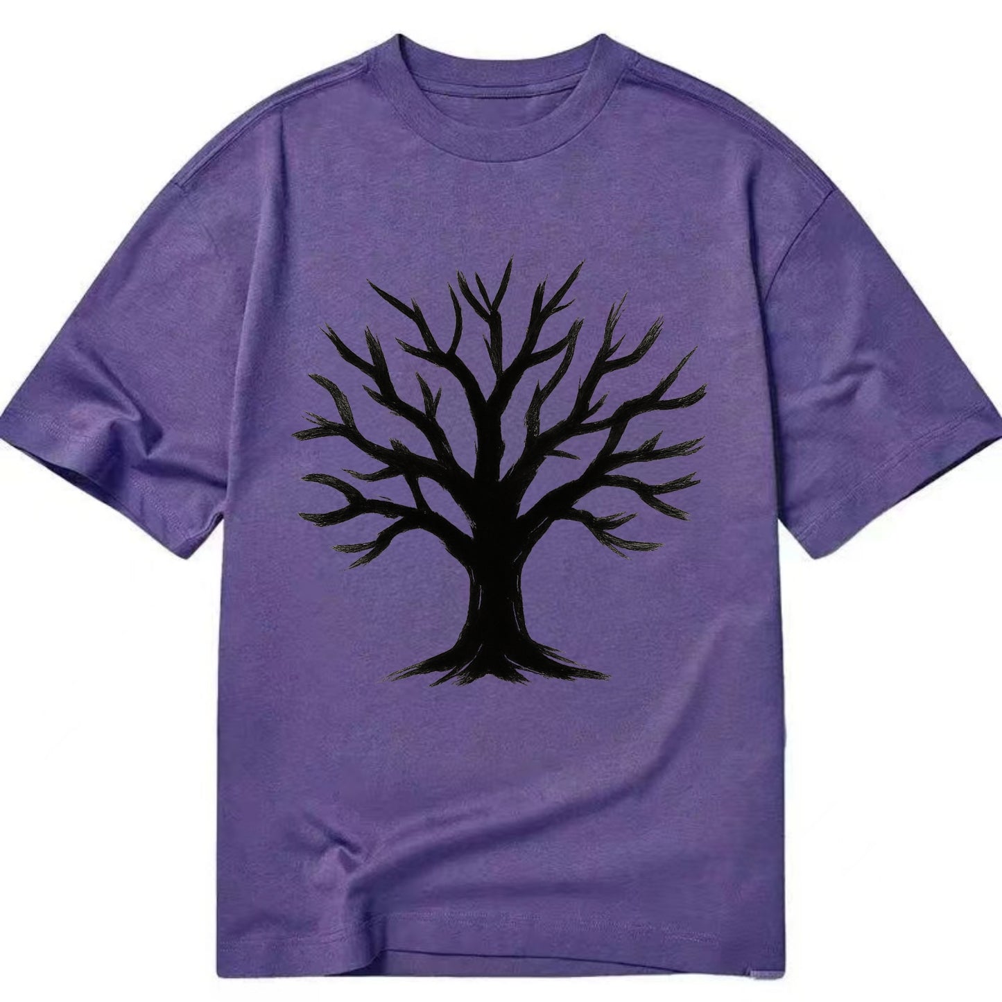 Tree with many branches - community strength ink art - Classic T-shirt - Purple