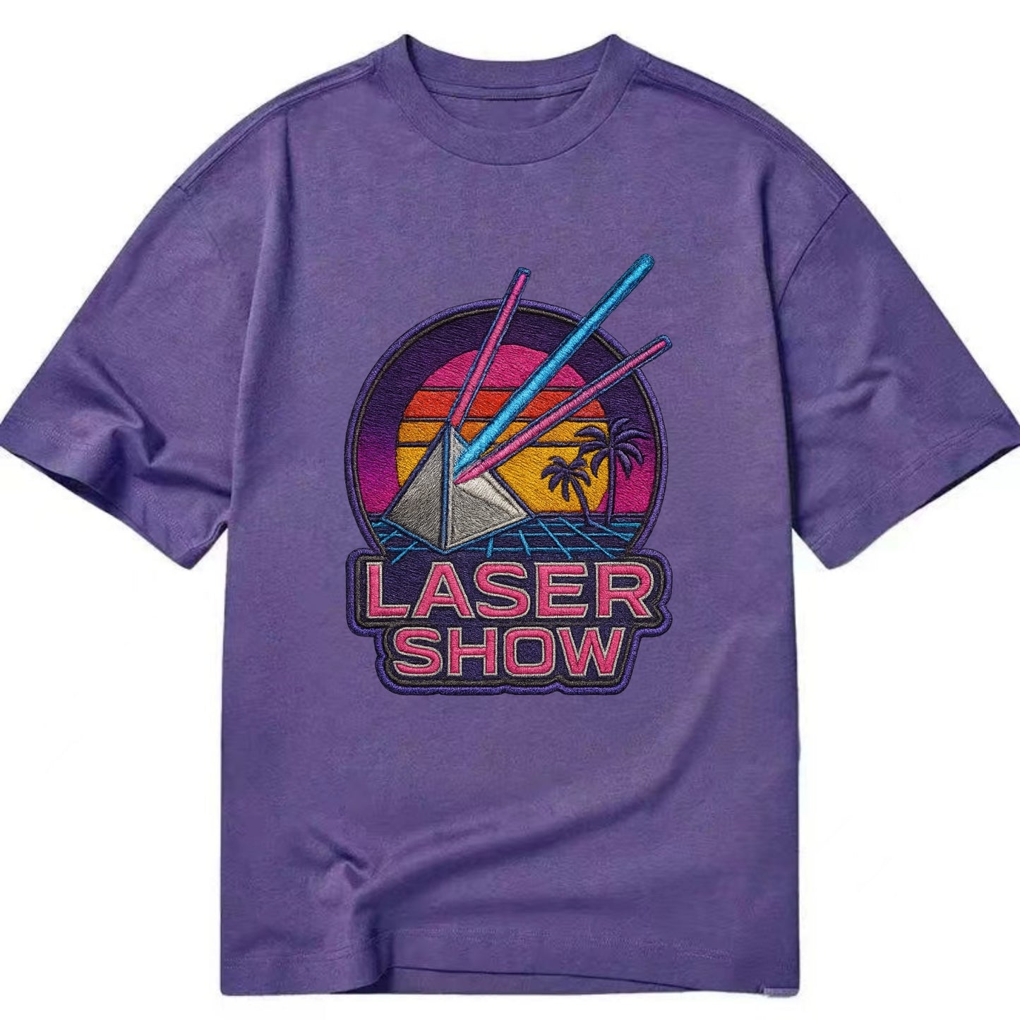Laser Show - Classic T-shirt - Purple