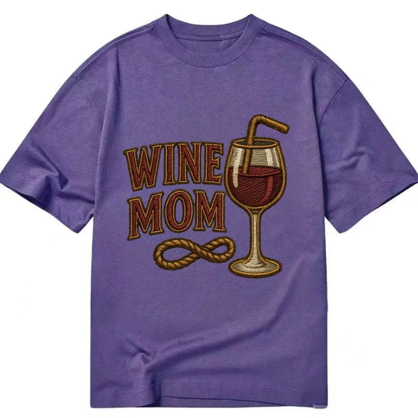 Wine Mom - Classic T-shirt - Purple