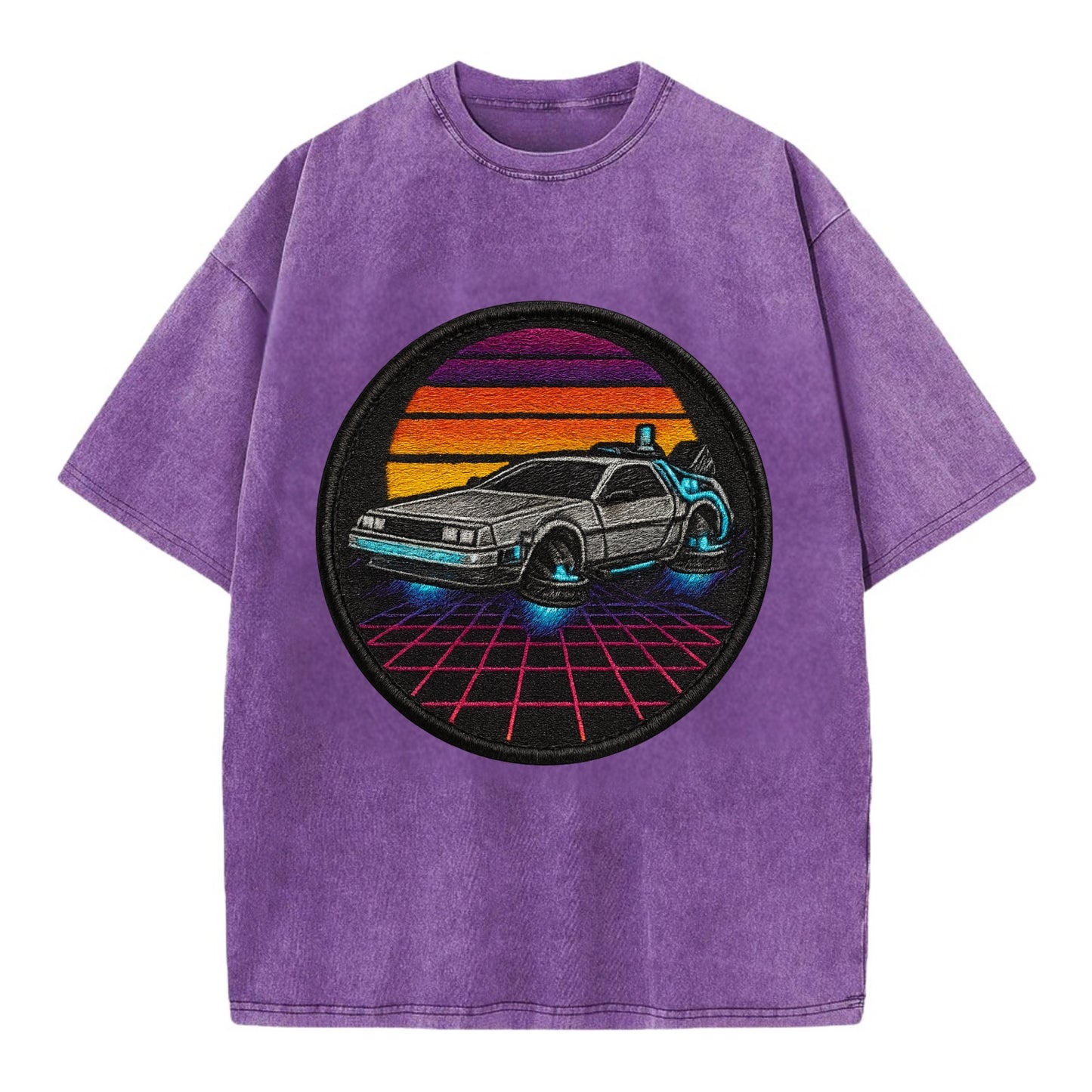 Retro Future - Vintage T-shirt - Purple