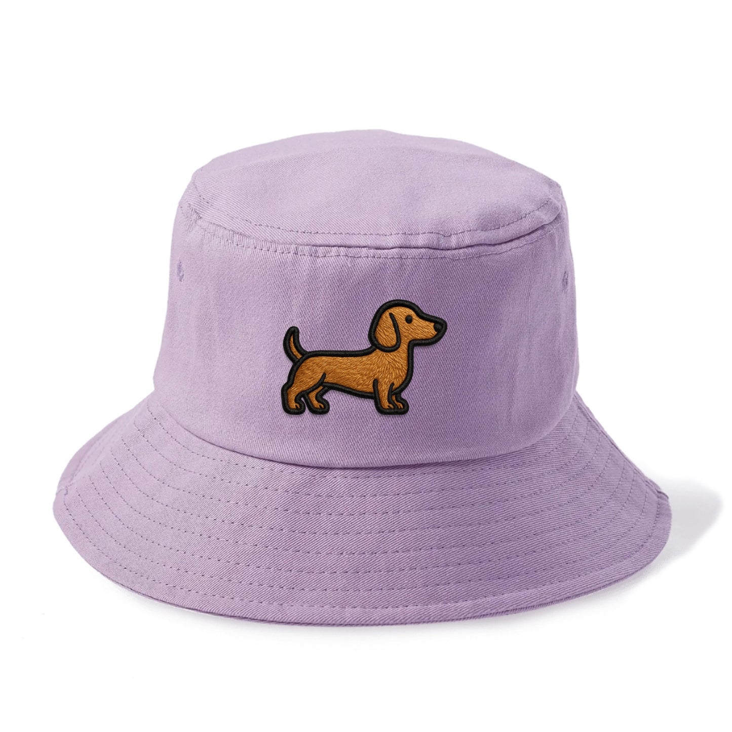 Dachshund - Modern elongated silhouette - Bucket Hat - Purple