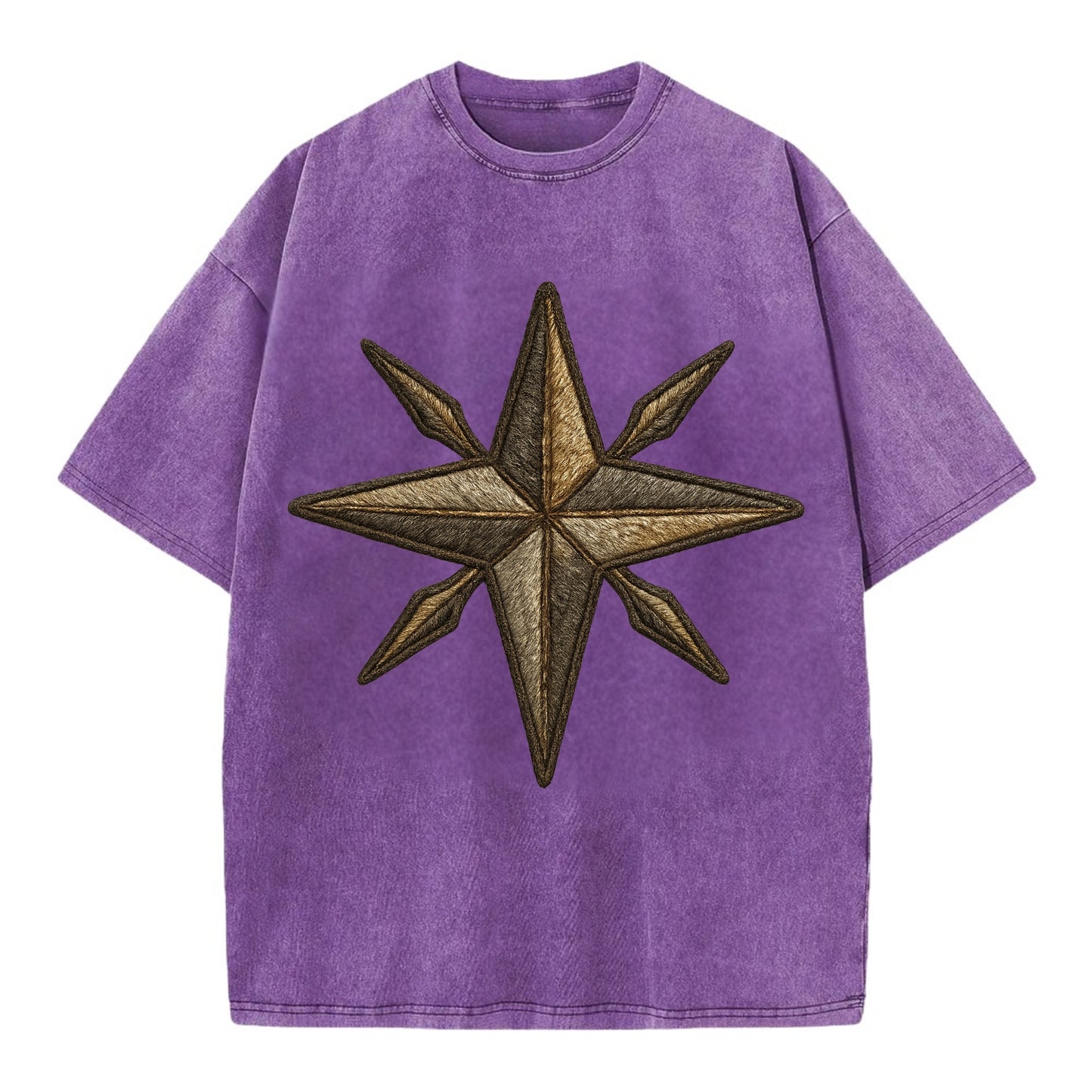 Nautical Star - Vintage T-shirt - Purple