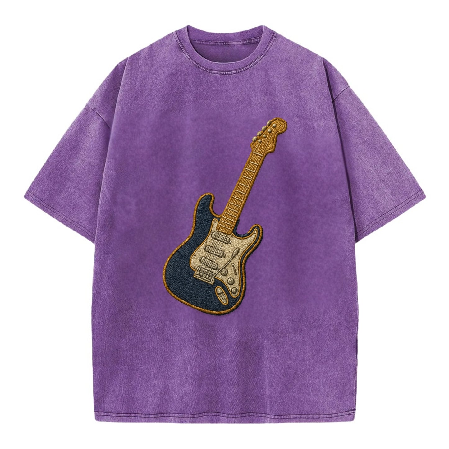 Electric Guitar - Vintage T-shirt - Purple
