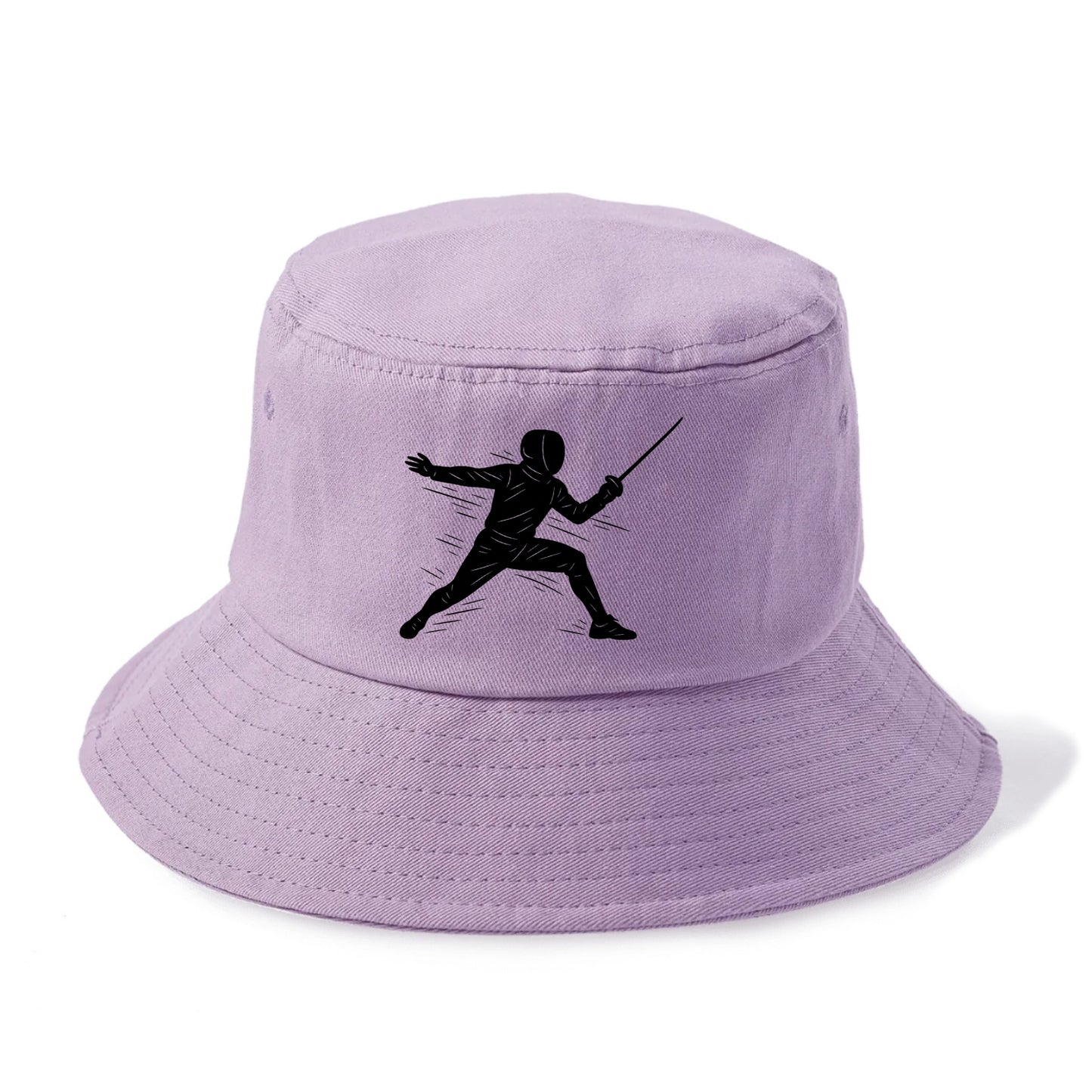 Fencer lunging attack position - Bucket Hat - Purple