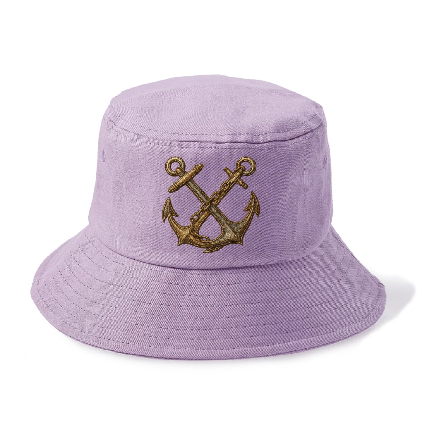 Crossed Anchors - Bucket Hat - Purple