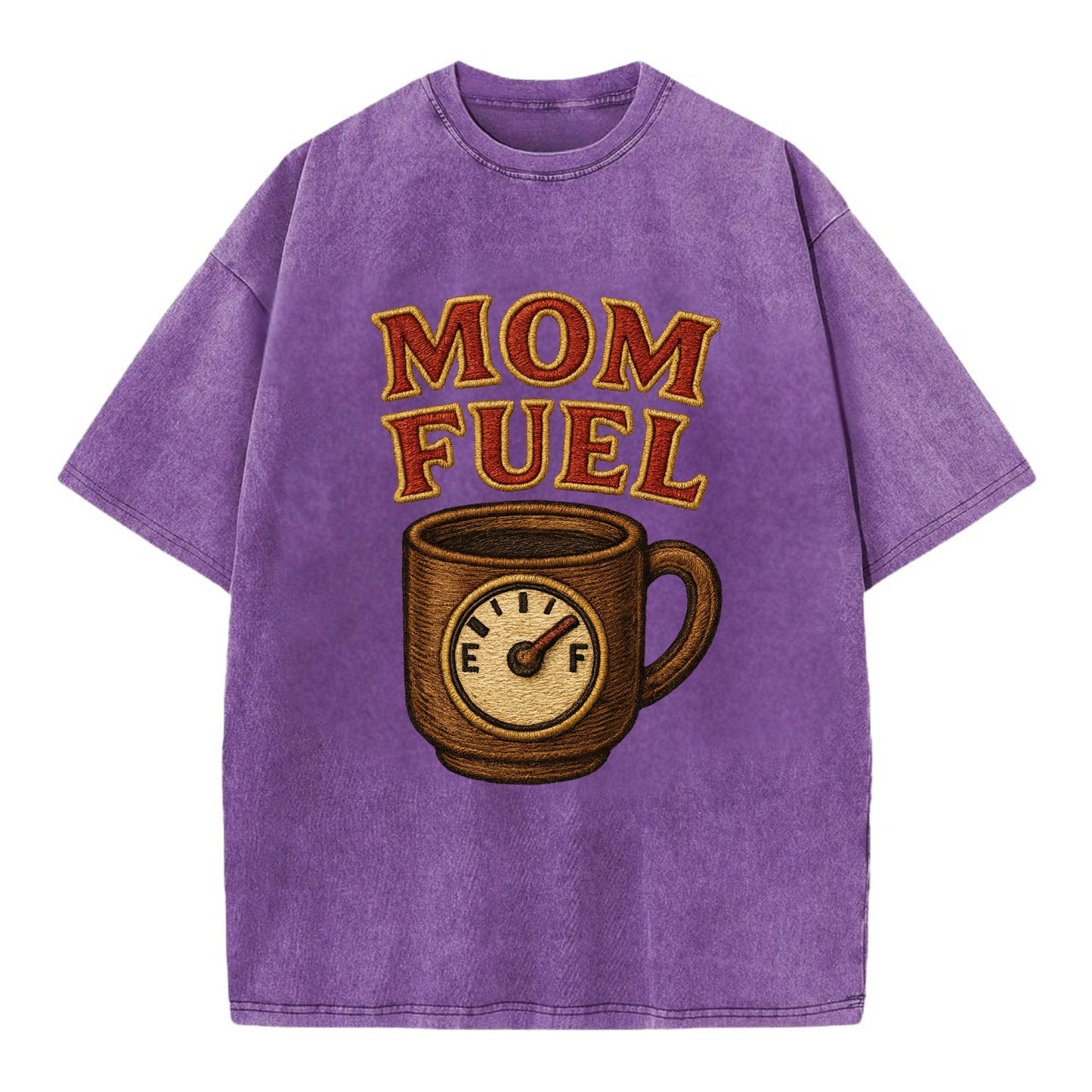 Mom Fuel - Vintage T-shirt - Purple