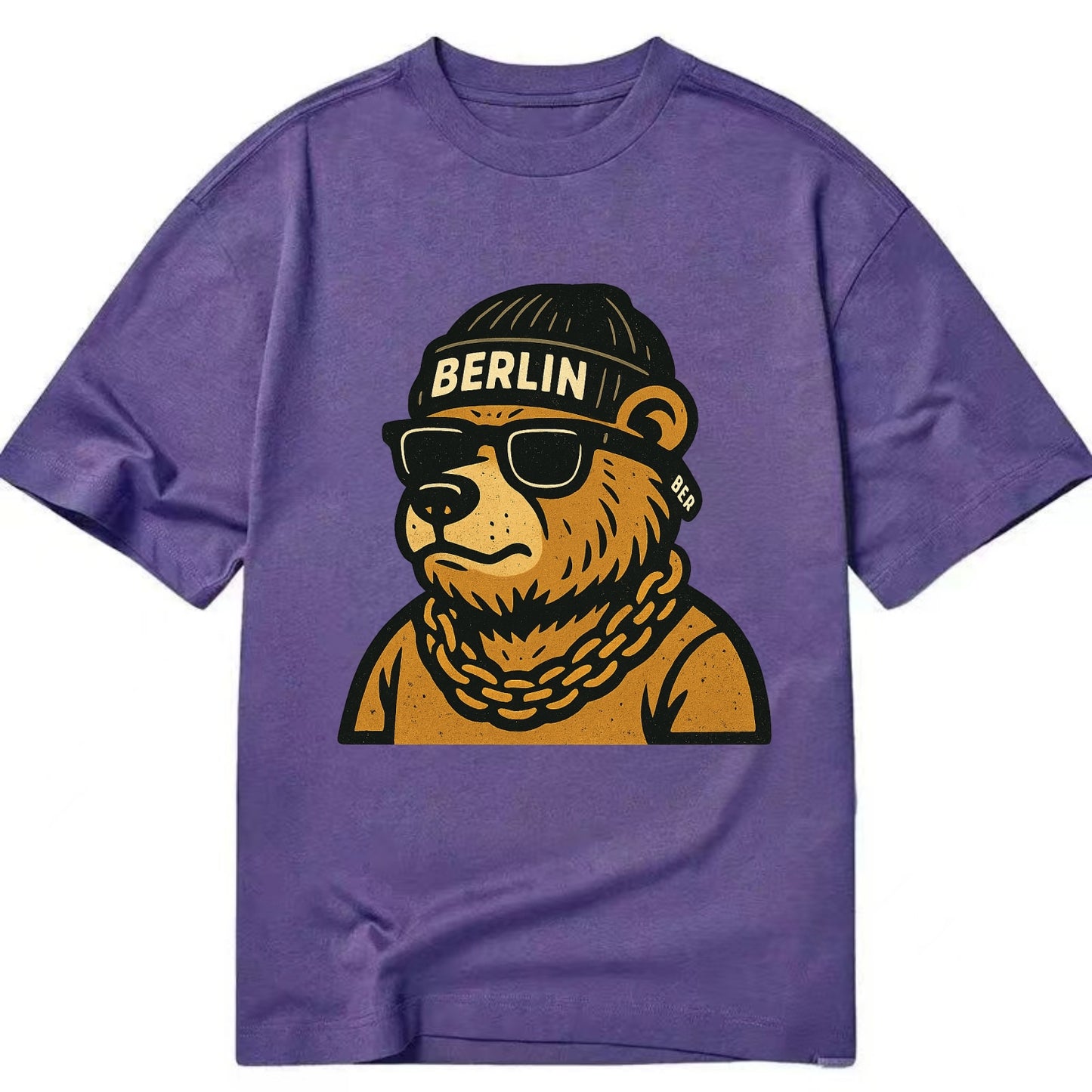 Berlin Bear - Classic T-shirt - Purple