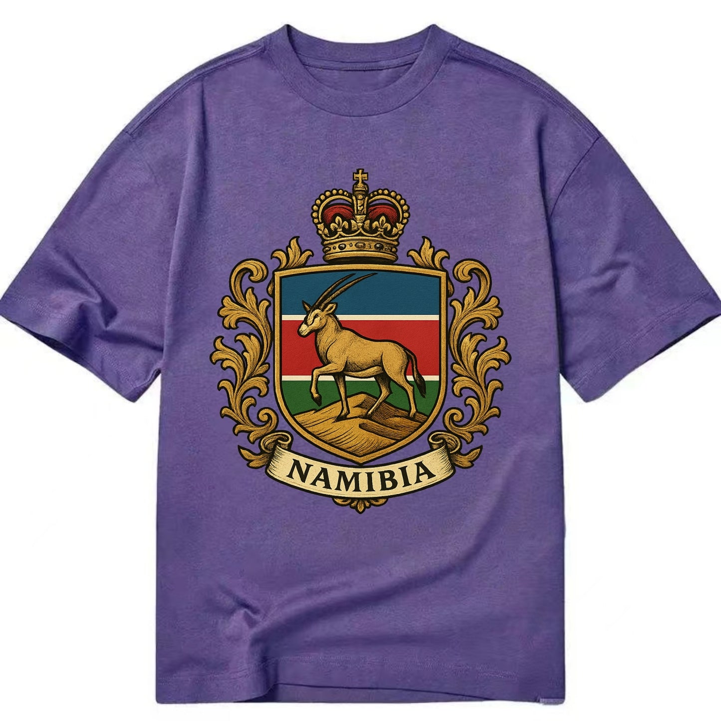 Namibia Heritage Badge - Classic T-shirt - Purple