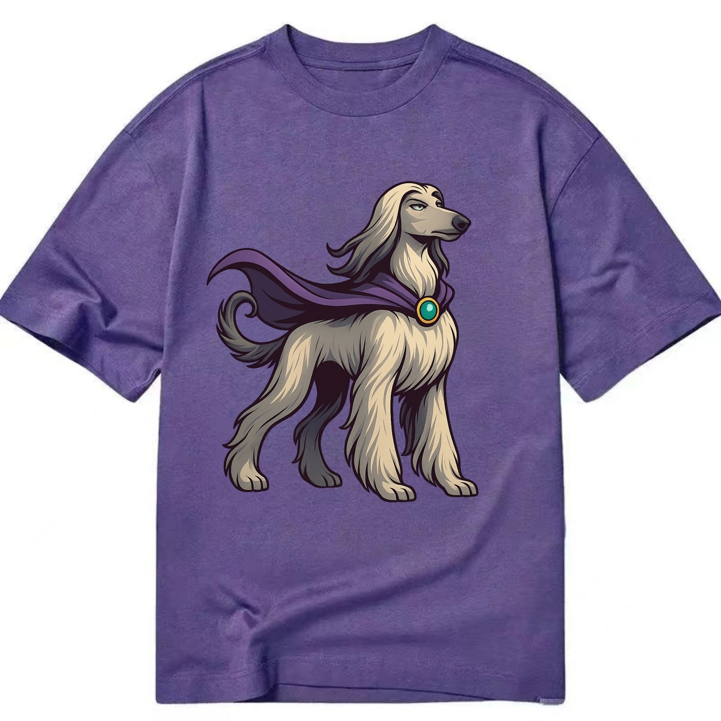 Afghan Hound Mystic Hero - Classic T-shirt - Purple