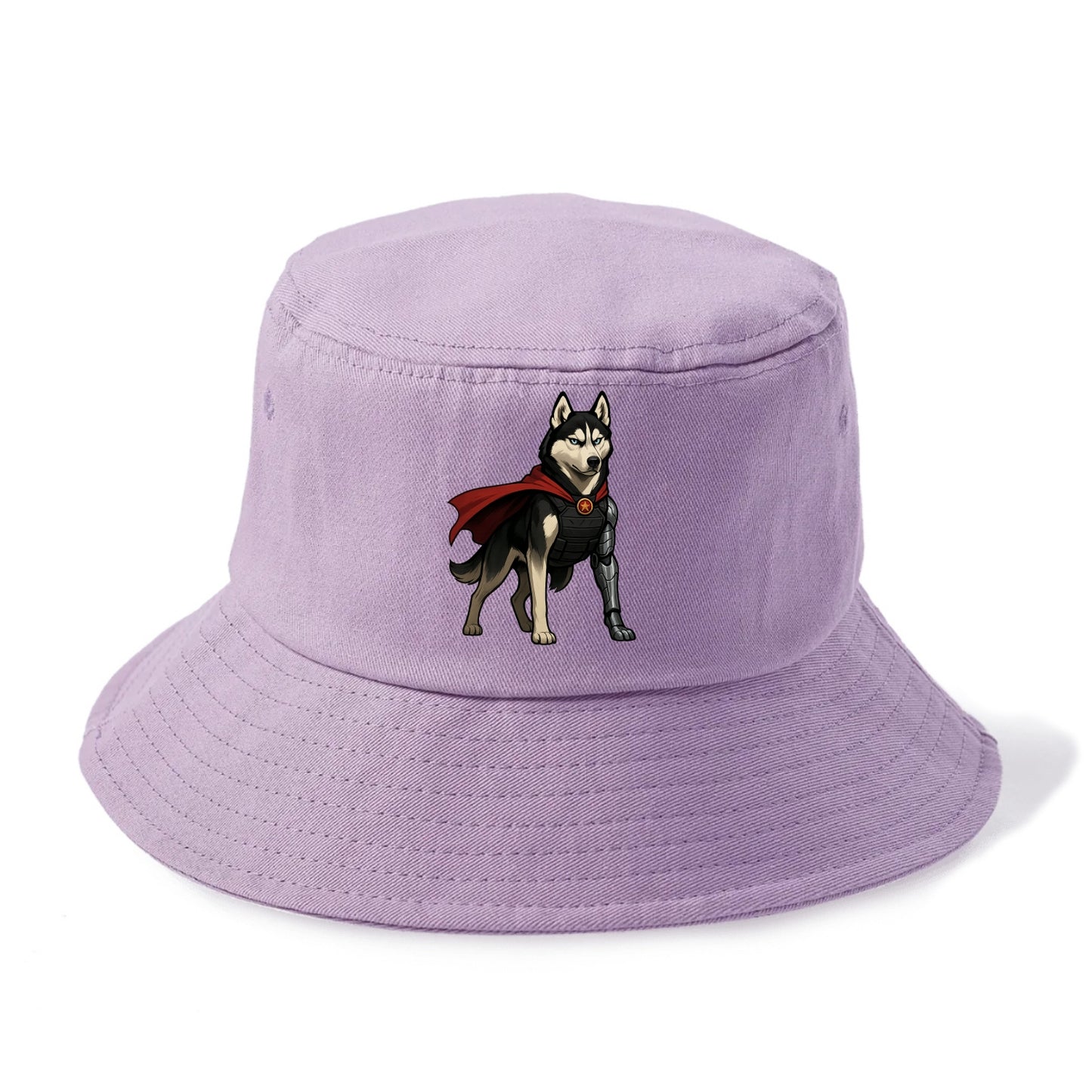 Siberian Husky Winter Soldier - Bucket Hat - Purple