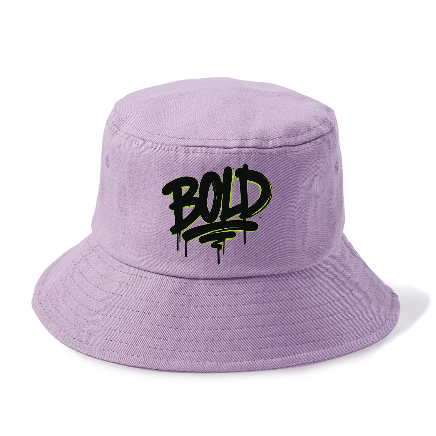 Bold typography design - "BOLD" - courageous, standing out - Bucket Hat - Purple