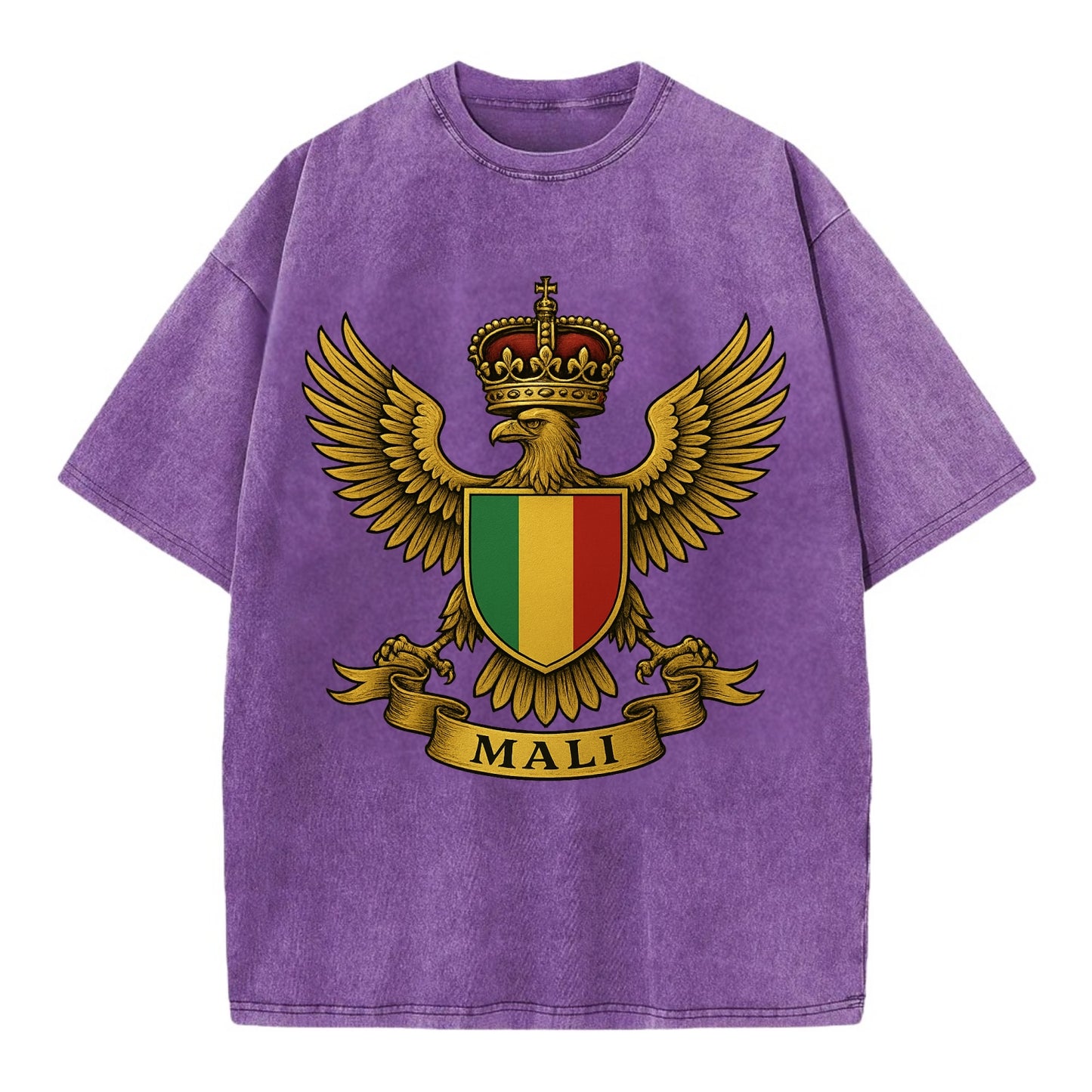 Mali Royal Logo - Vintage T-shirt - Purple