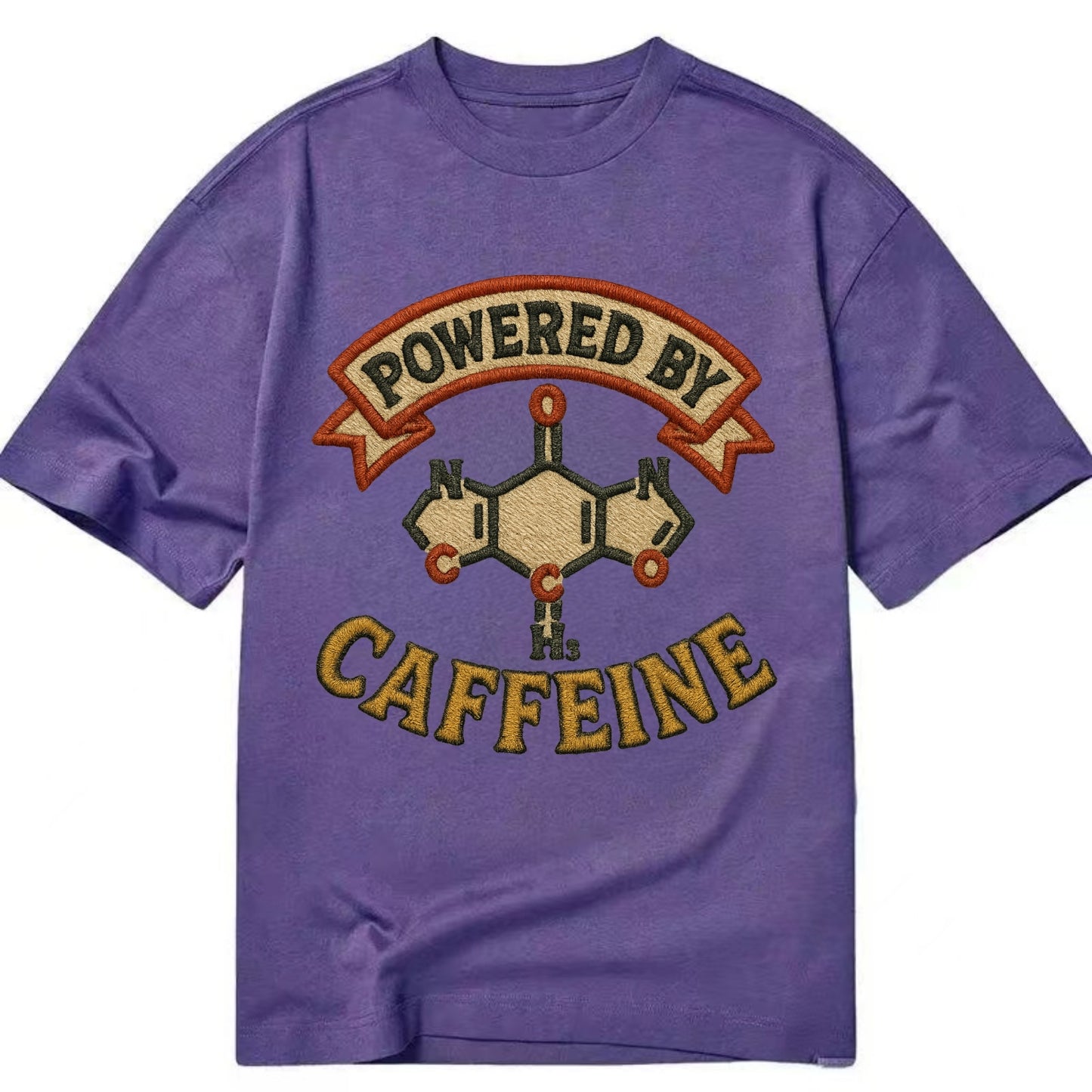 Powered By Caffeine - Classic T-shirt - Purple