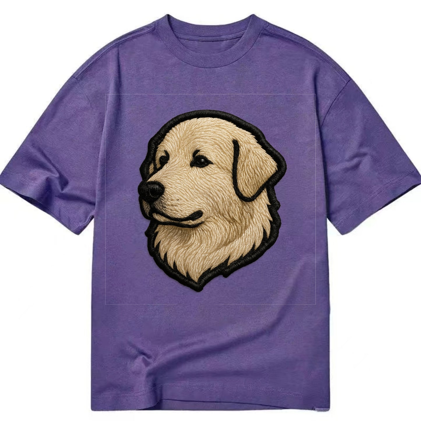 Great Pyrenees - Trendy fluffy giant des - Classic T-shirt - Purple