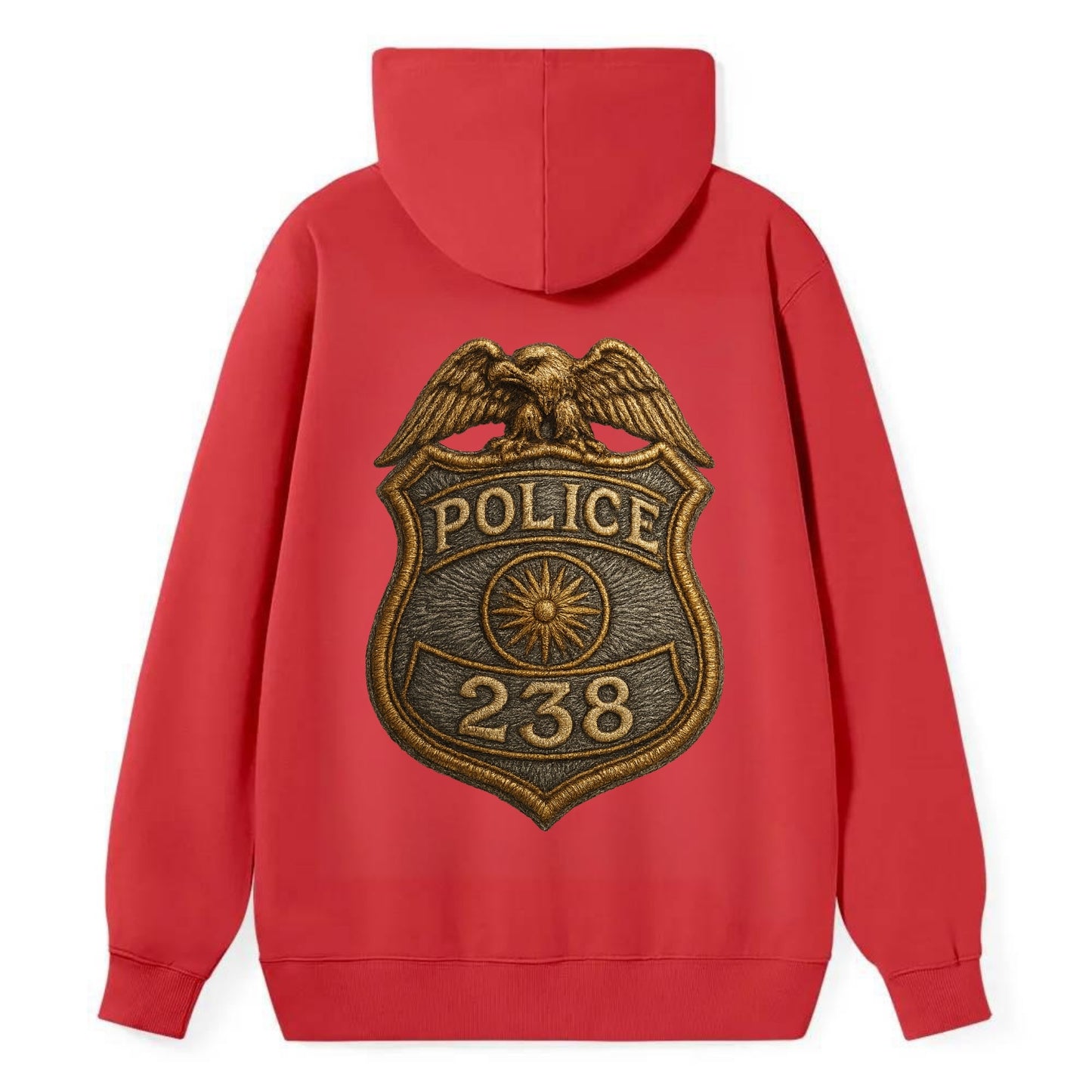 Police Badge - Classic Pullover Hoodie - Red