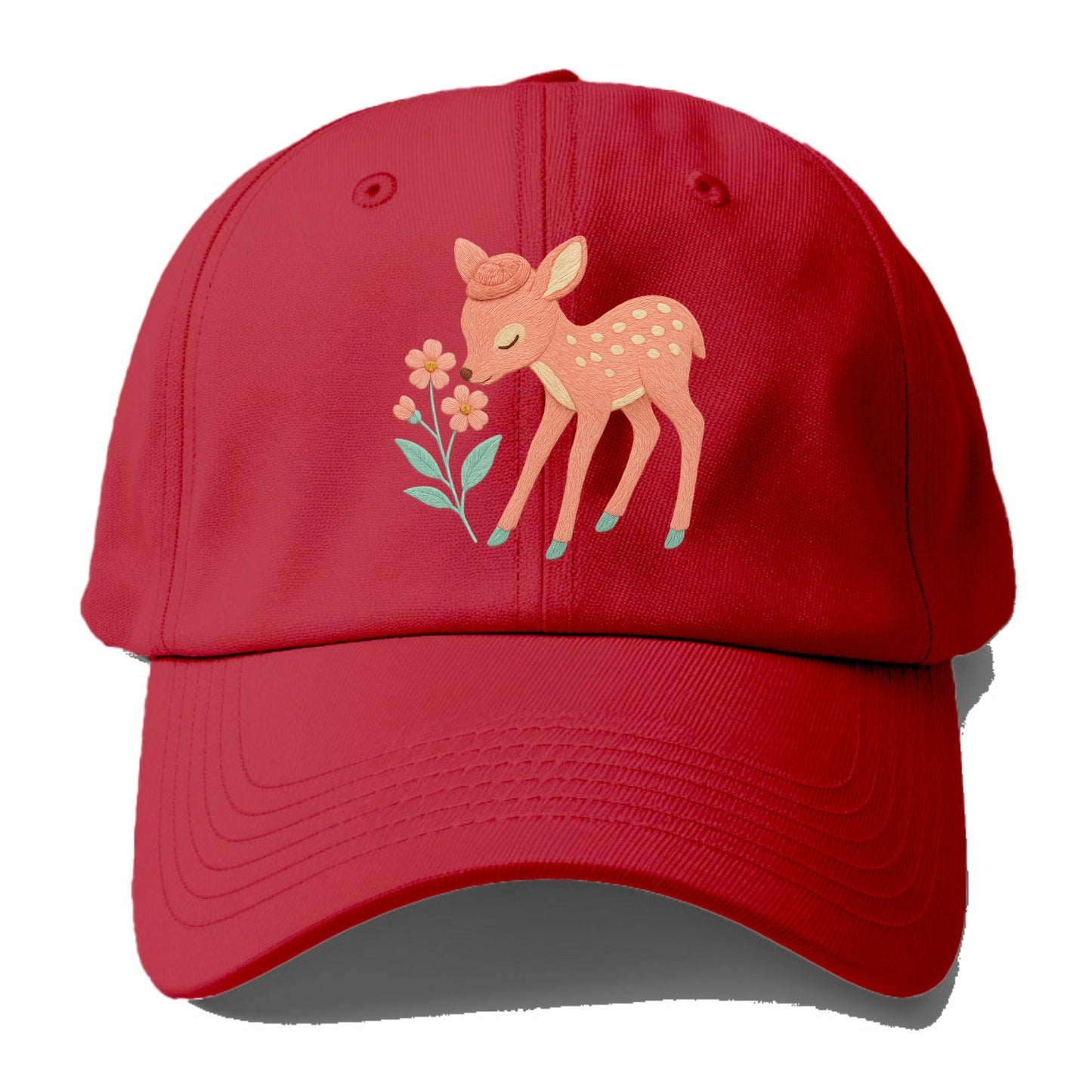 Coral Fawn - Baseball Cap - Red