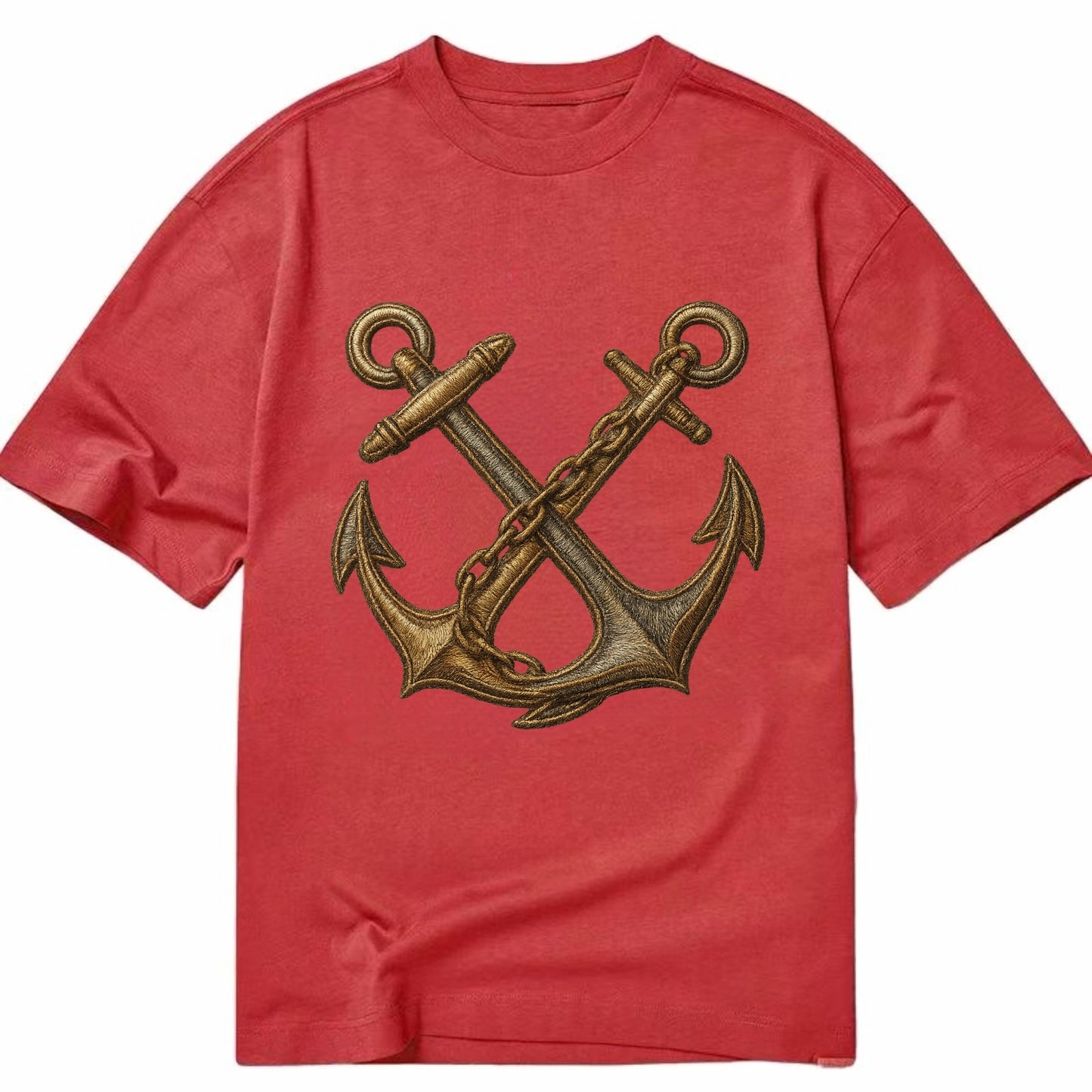 Crossed Anchors - Classic T-shirt - Red