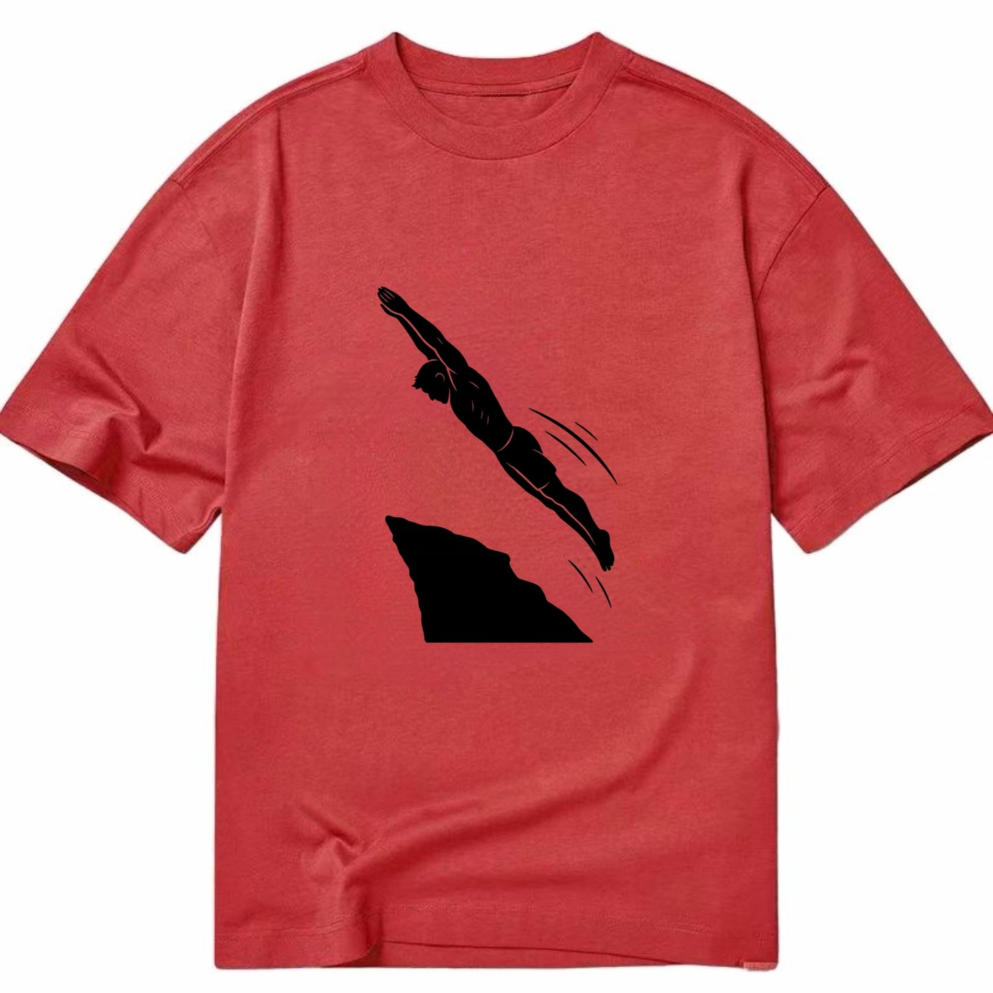Cliff diver perfect form - Classic T-shirt - Red