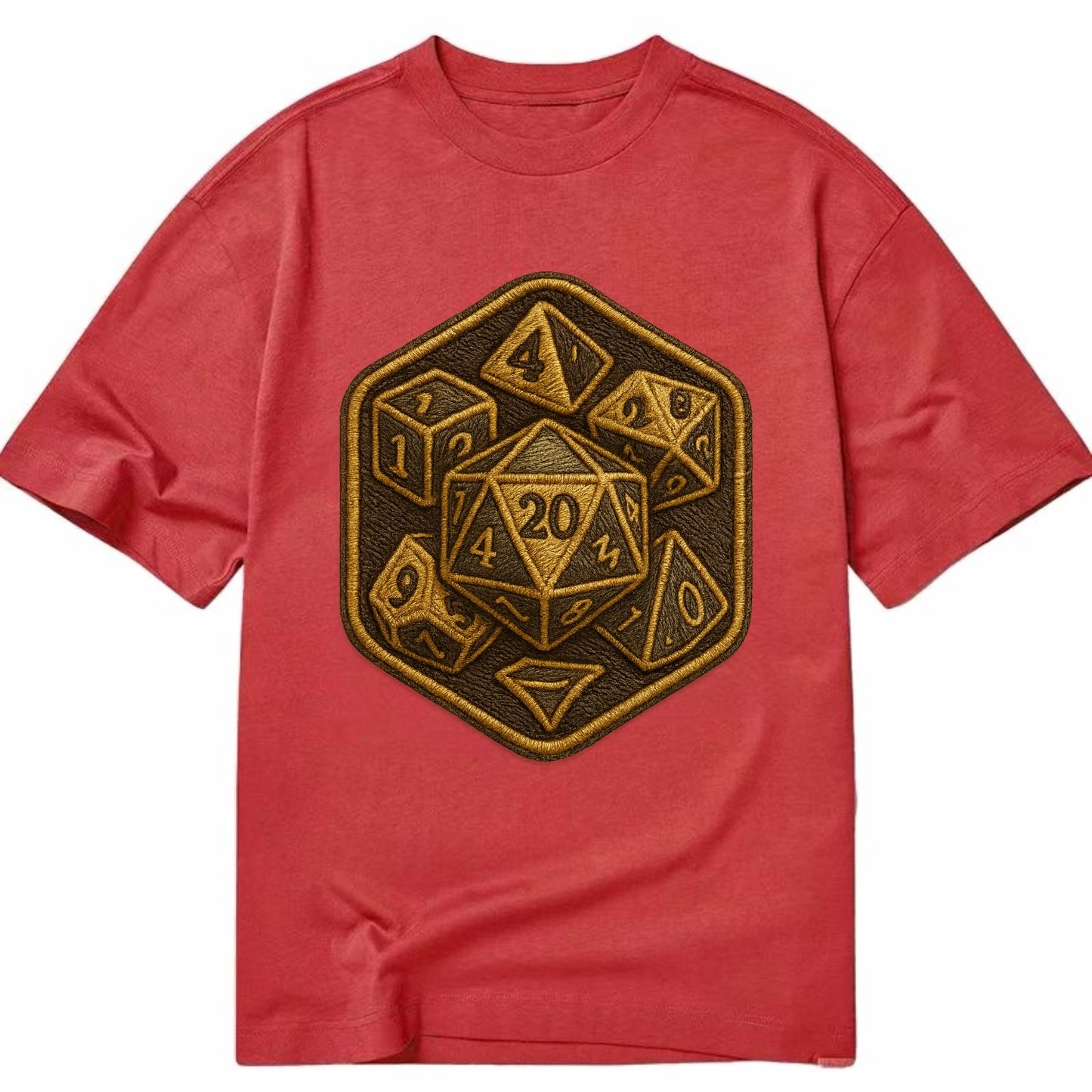 Dice set for tabletop gaming - RPG enthusiast - Classic T-shirt - Red
